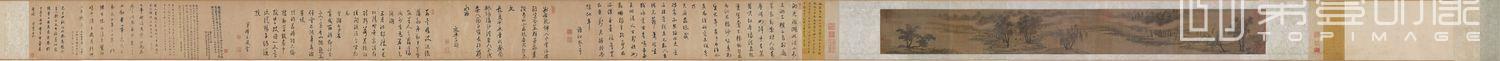 国画-湖庄清夏图-19.1x161.3cm