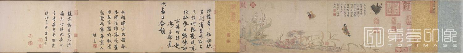 国画-写生蛱蝶图卷-27.7＊91