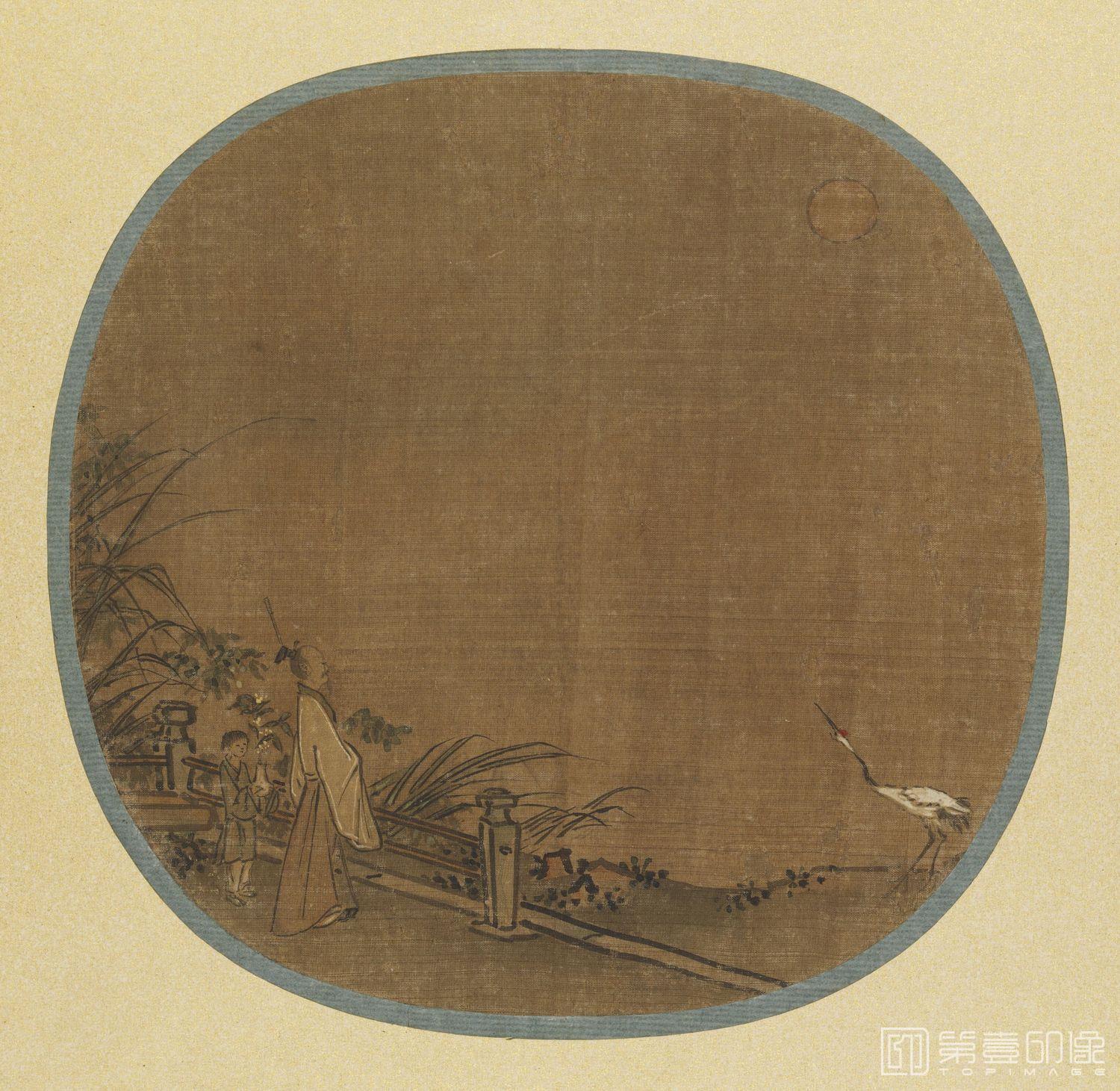 国画-林和靖图-22.1×22
