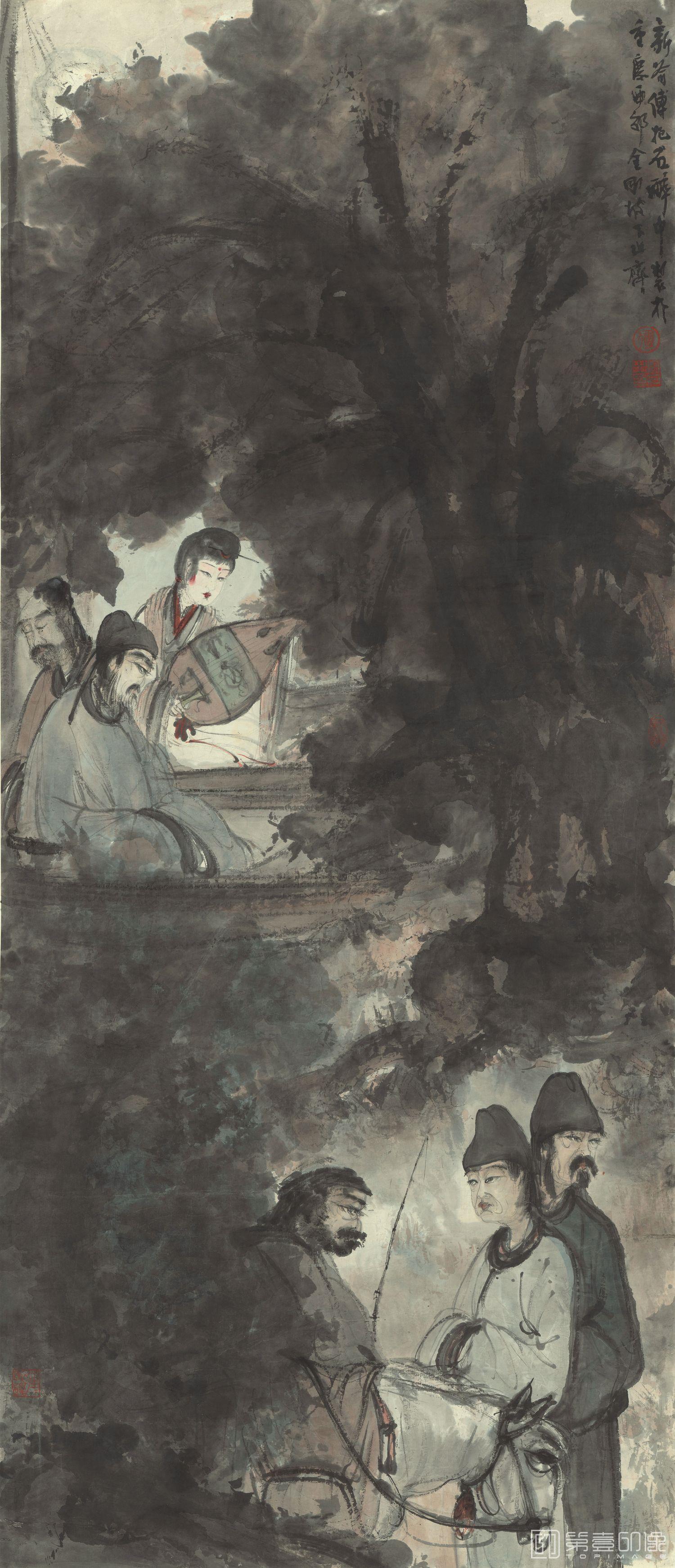 国画-琵琶行-148.4x63.8
