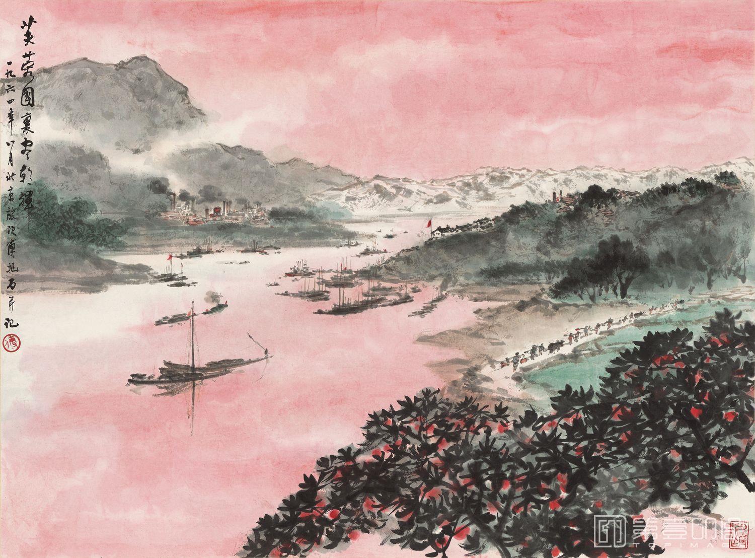 国画-芙蓉国里尽朝晖-69.7x51.5