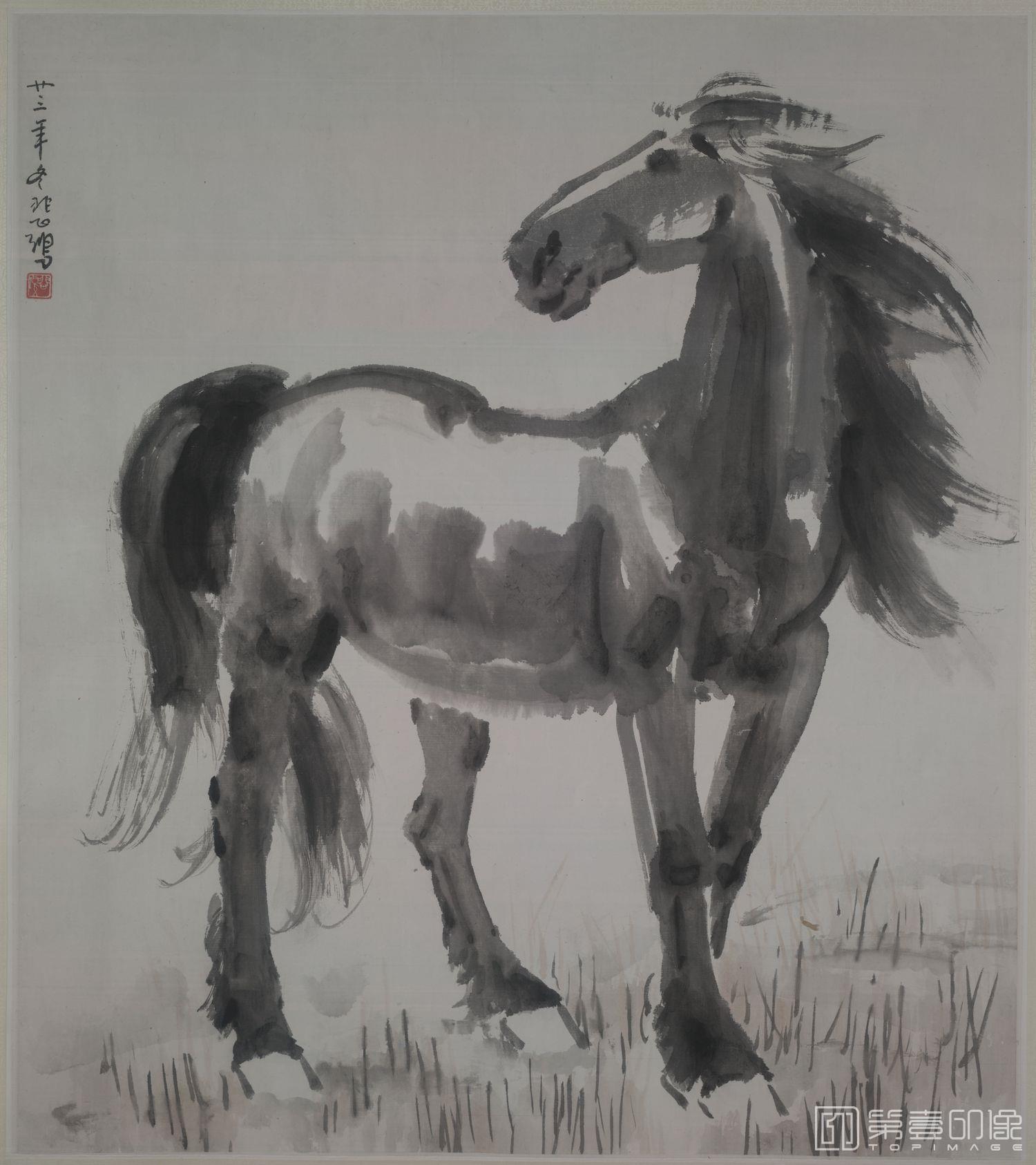 国画-奔马图3