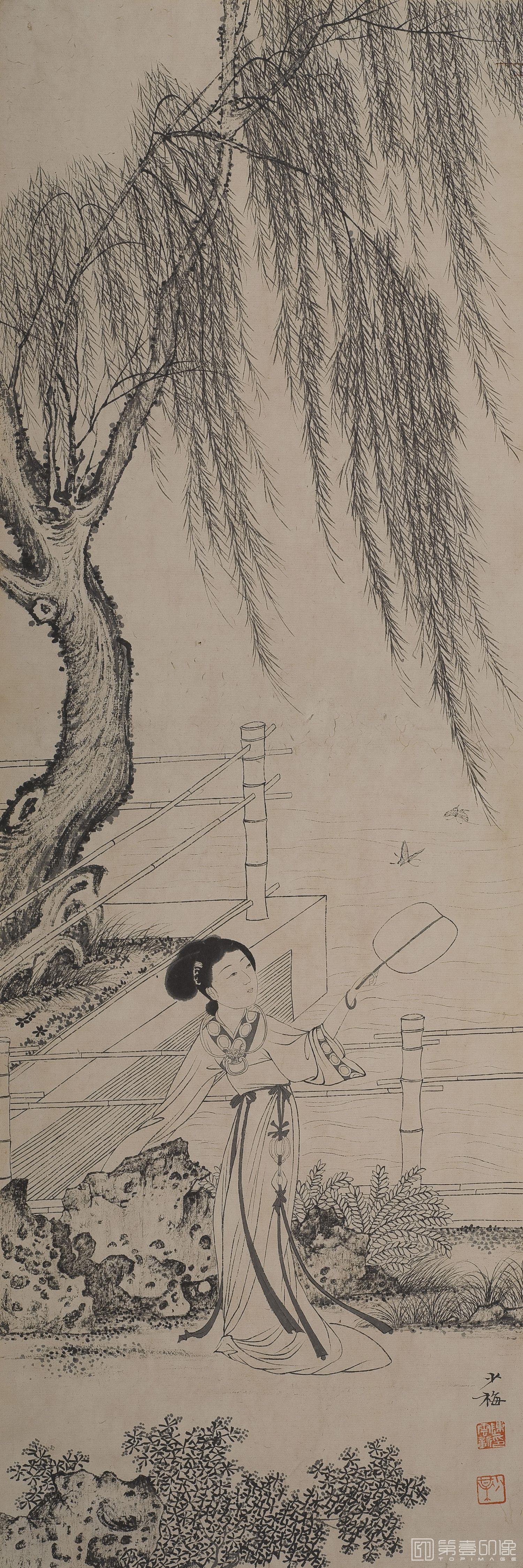 国画-人物四条屏1