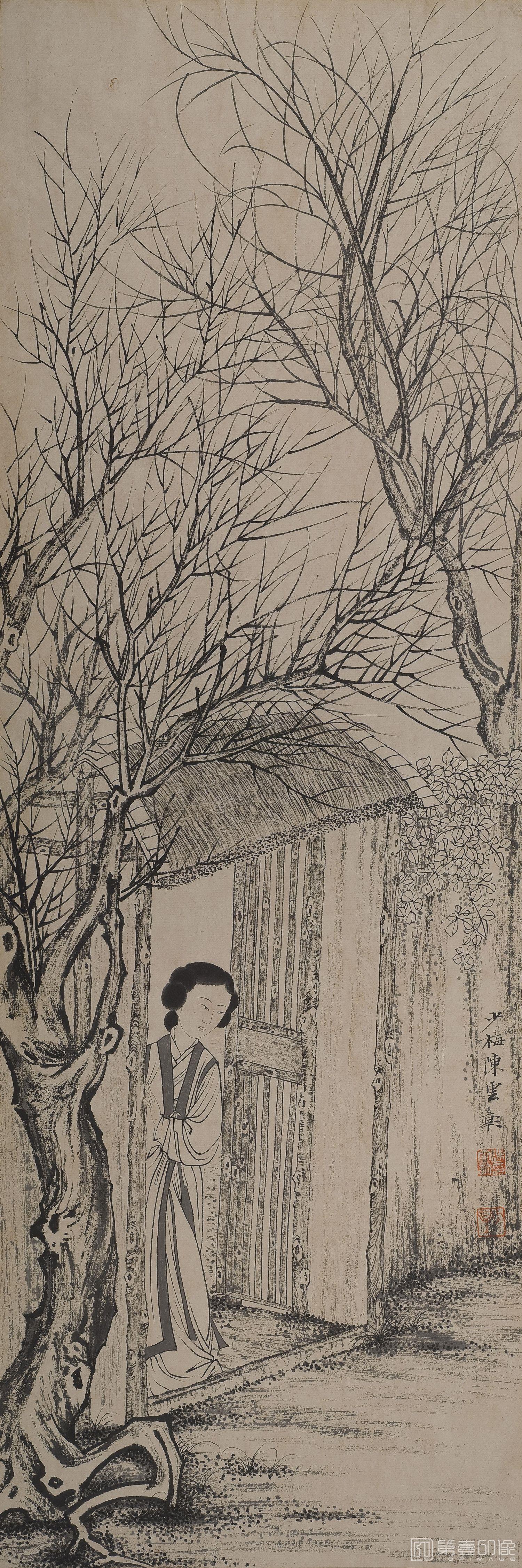 国画-人物四条屏3