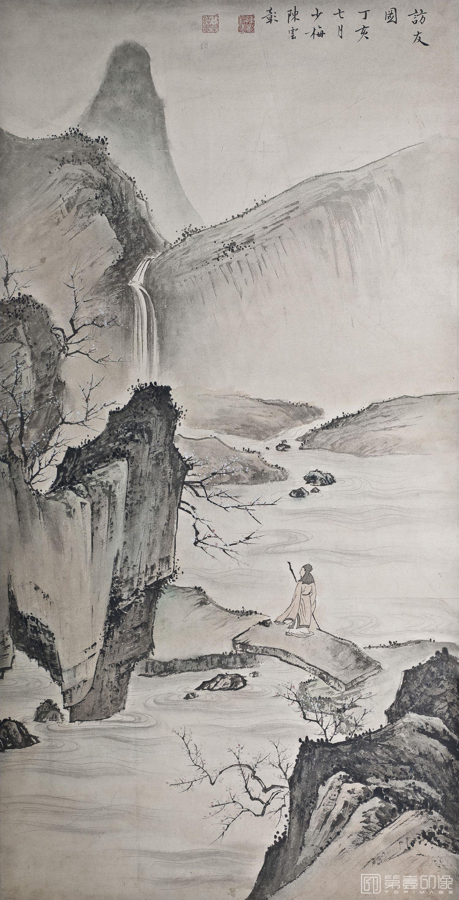 国画-访友图-94×48