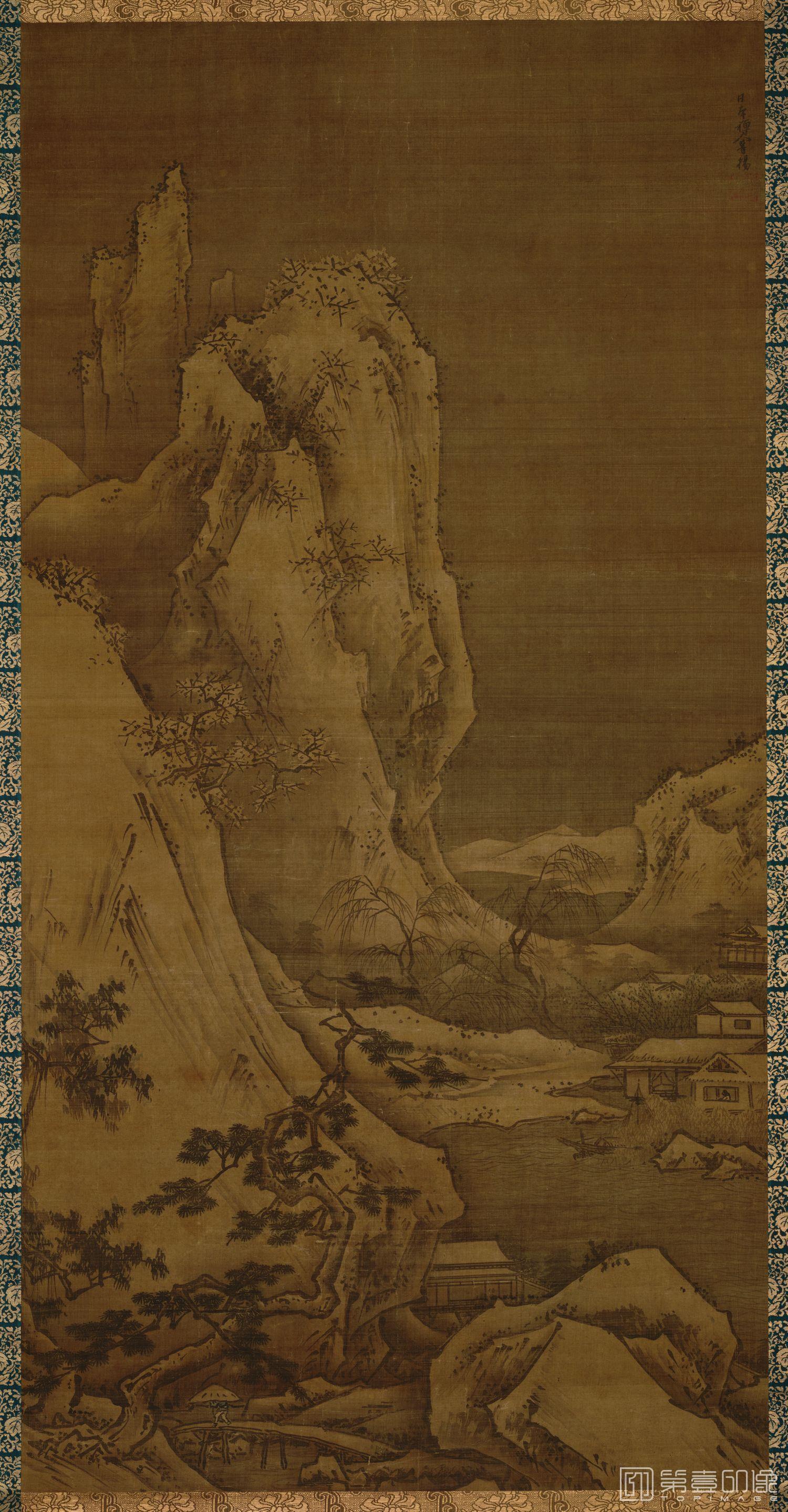 国画-室町时代 四季山水图 (冬)-149.0x75.8