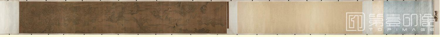 国画-群仙理佛图卷-34×215.9
