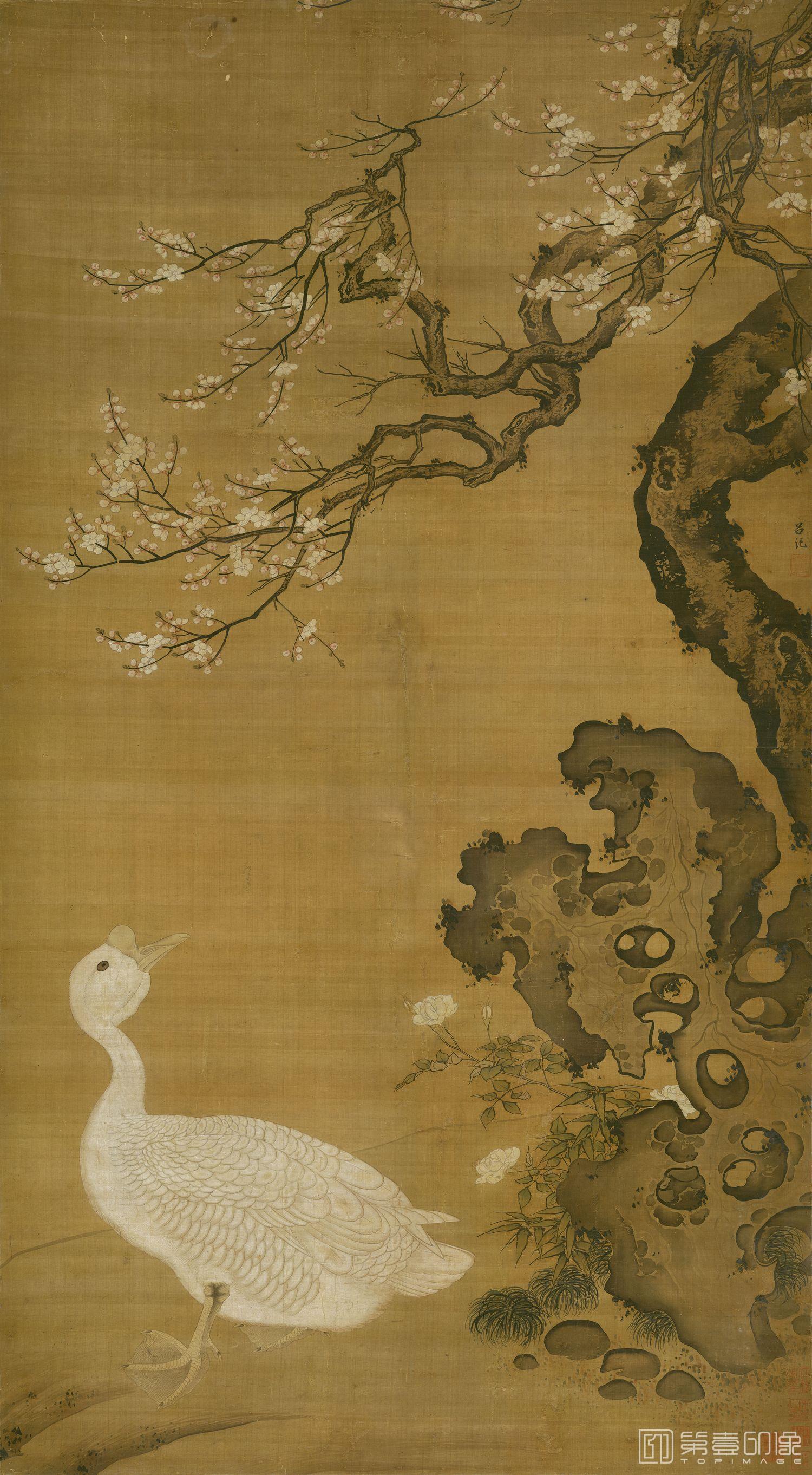 国画-狮头鹅图-192.5x106