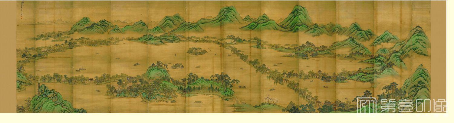 国画-西湖全景十二屏