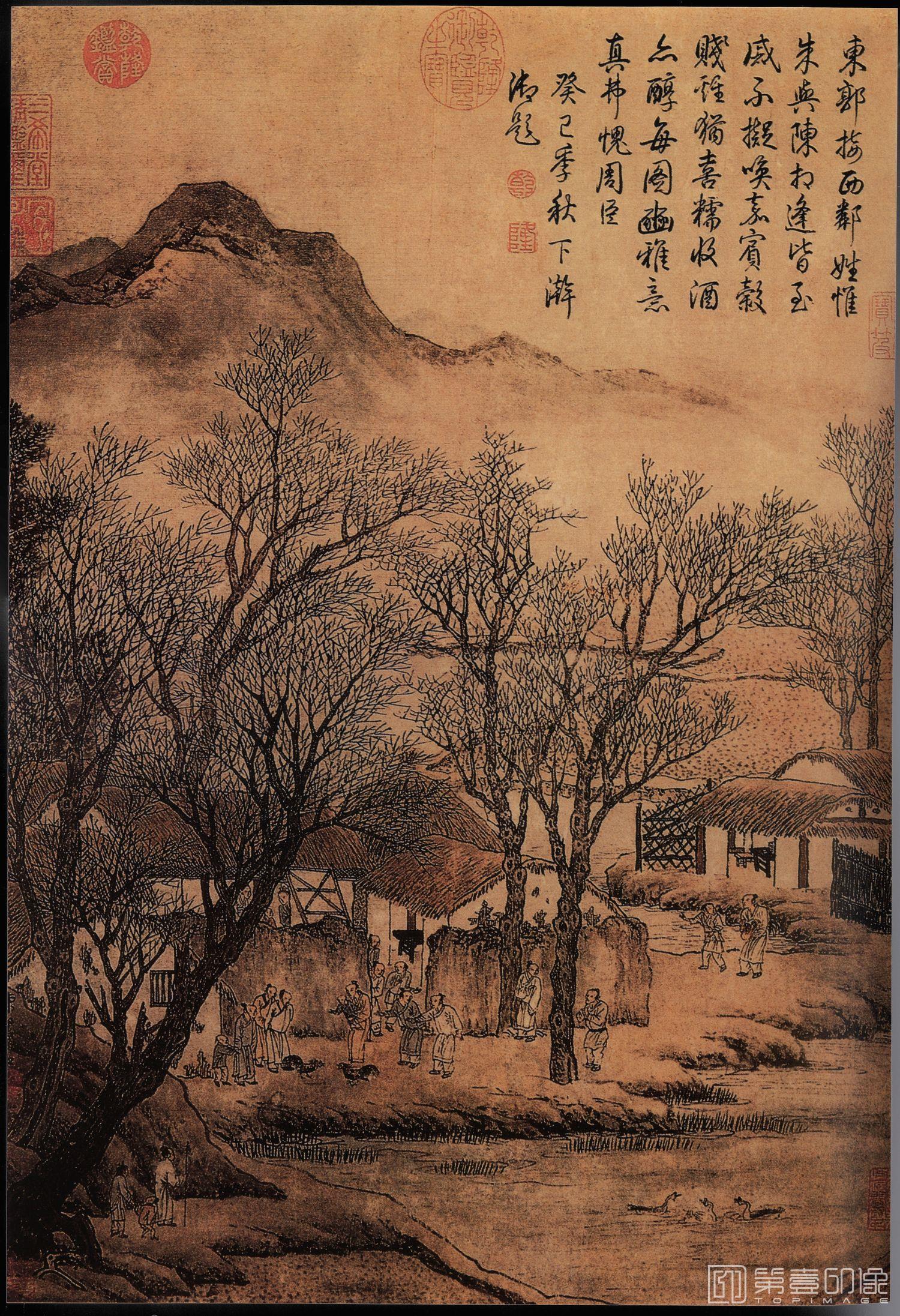 国画-毛诗图立轴-54.70x38
