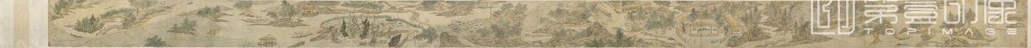 国画-南溪草堂图卷-34.8x713.5
