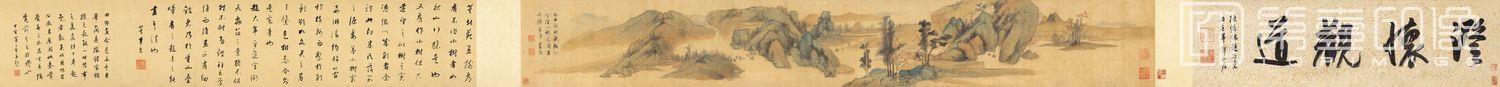 国画-溪山秋色图全卷-23.8X180
