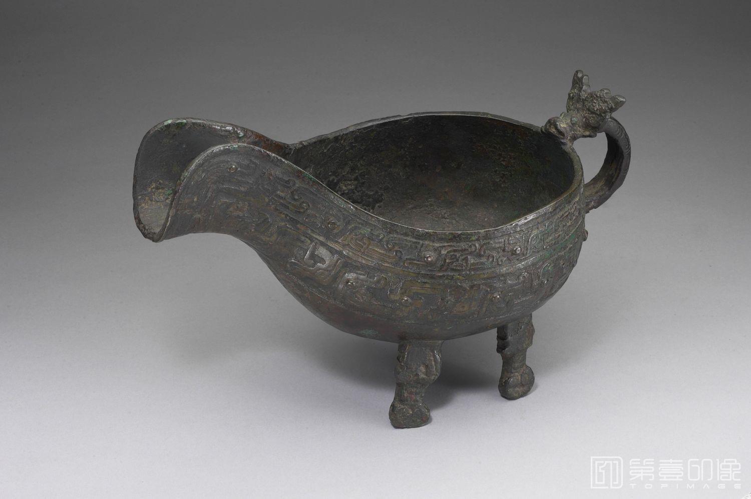 摄影-窃曲纹匜-口宽29.5cm 高17.3cm