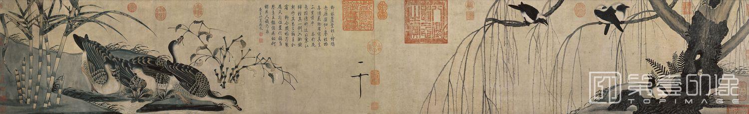 国画-柳鸦芦雁图卷HD