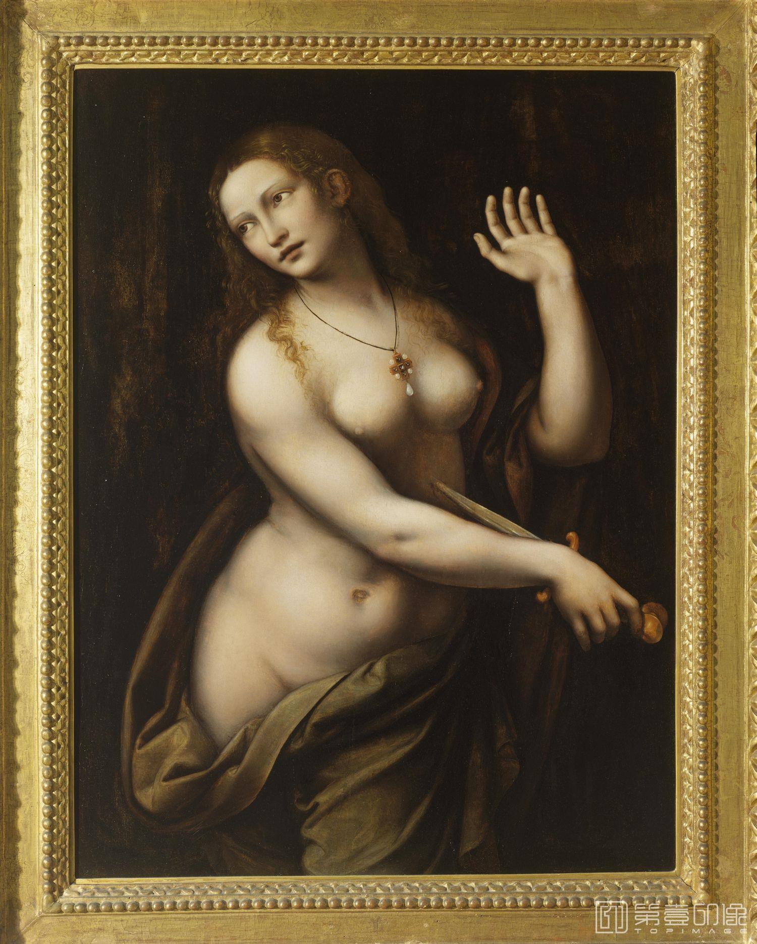 油画-油画-Лукреция (между 1500 и 1540) (95.9 × 72.4) (США, Мадисон, Chazen Museum of Art)