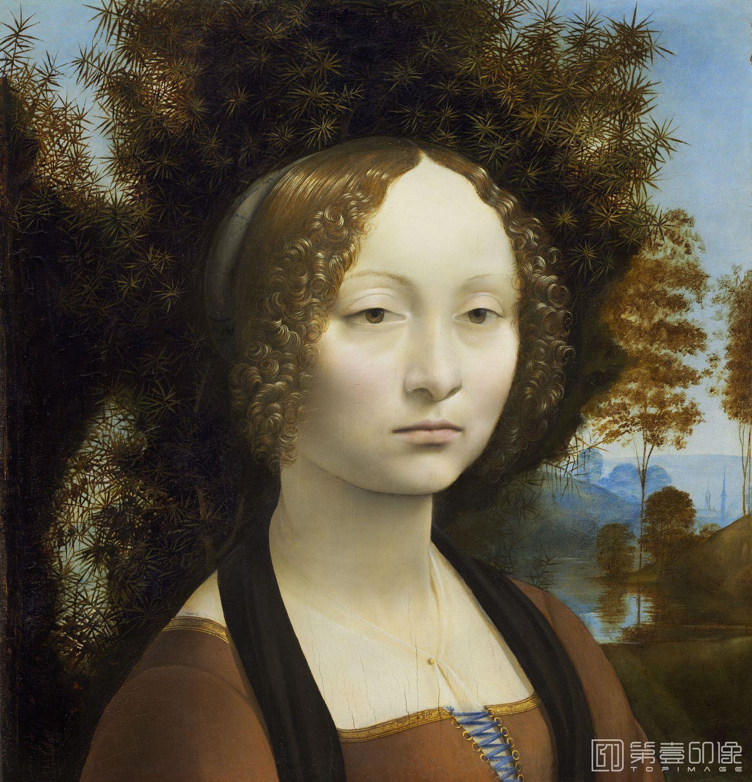 油画-油画-5.2.Портрет Женевьеры де Бенчи (1474-1476) (Вашингтон, Нац.галерея) (4,80 МБ)