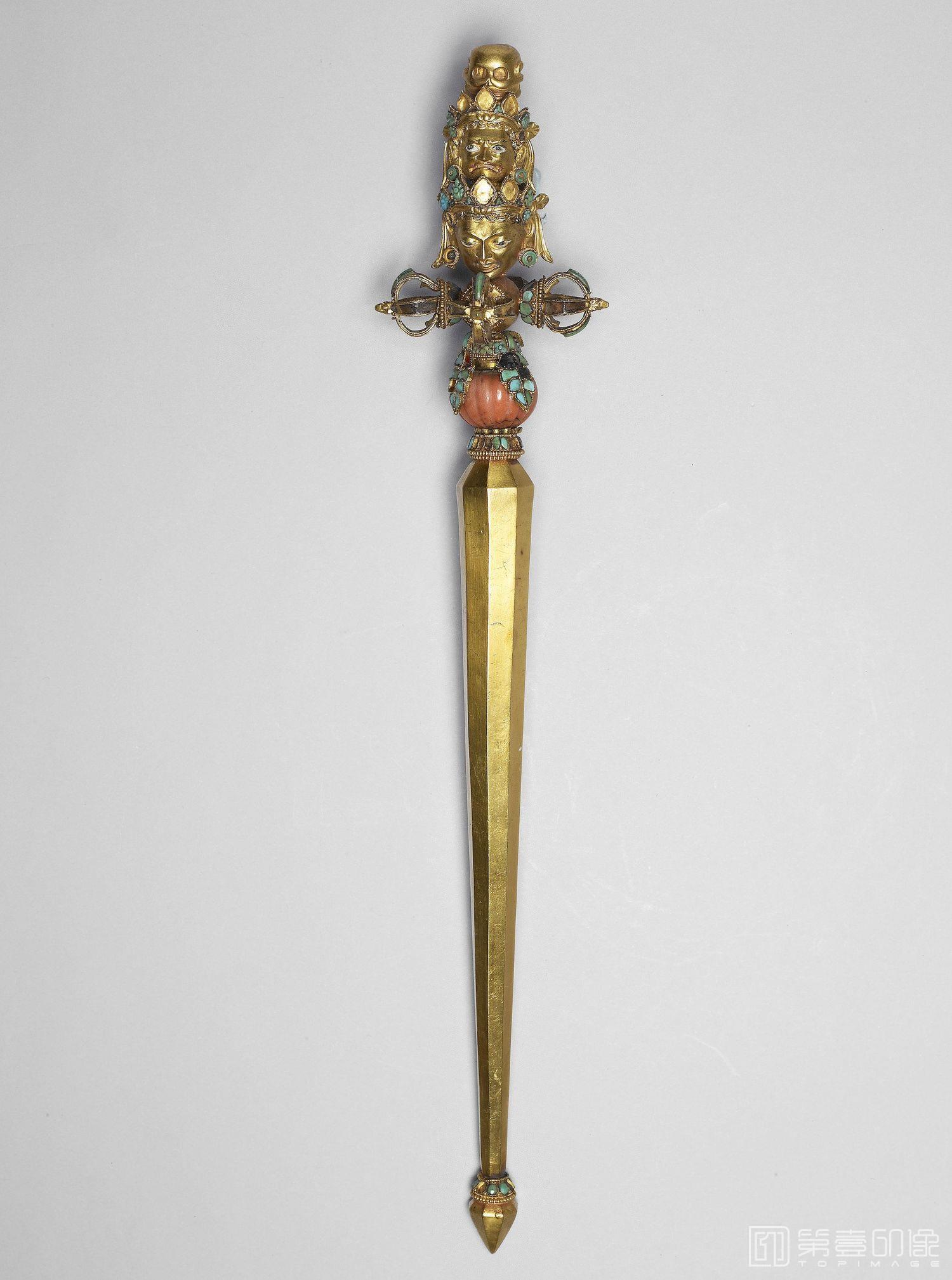 摄影-清-喀章嘎 (天杖)-长36.4cm