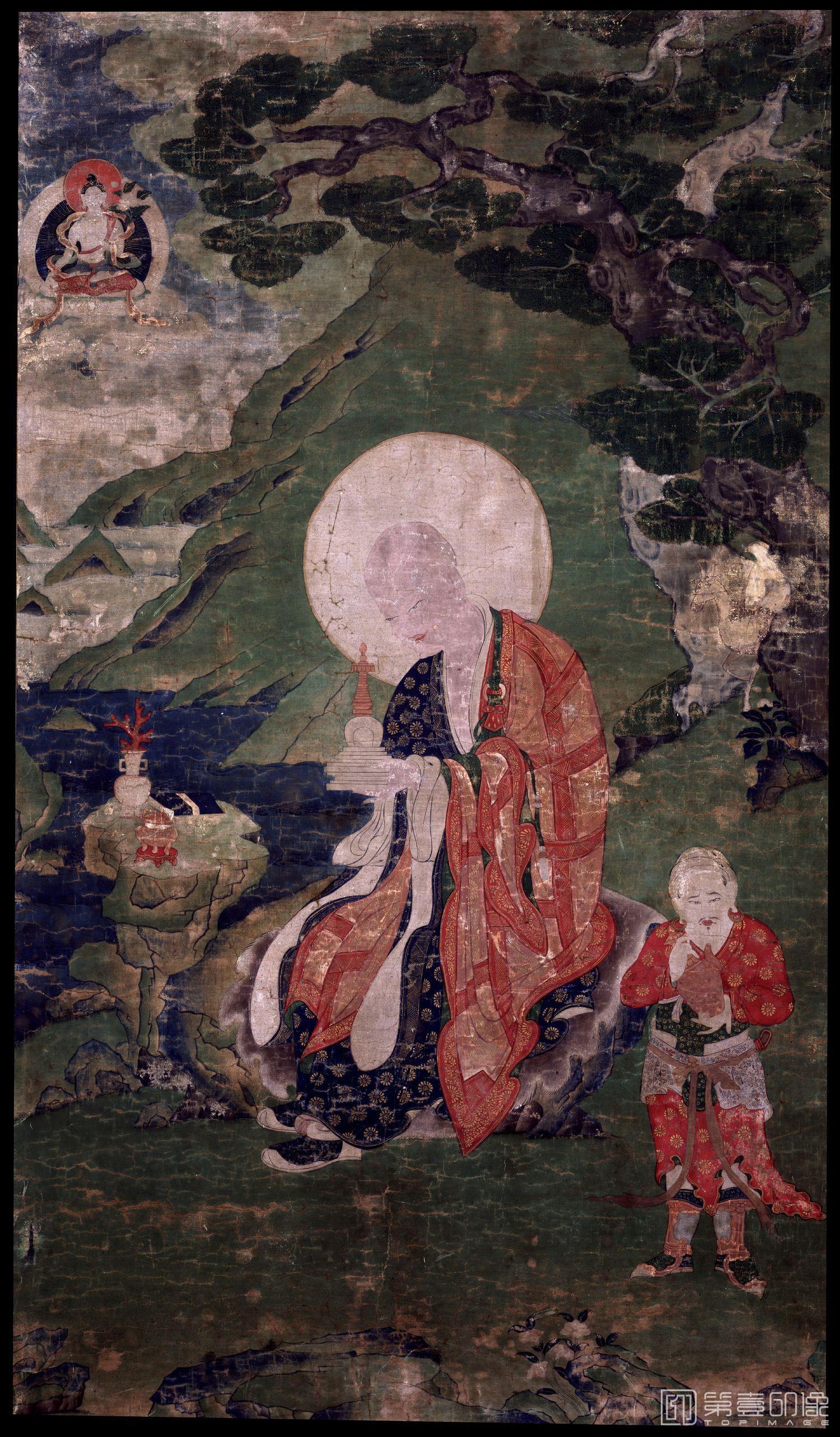 国画-罗汉Arhat (Buddhist Elder) - 16 Elders Abheda
