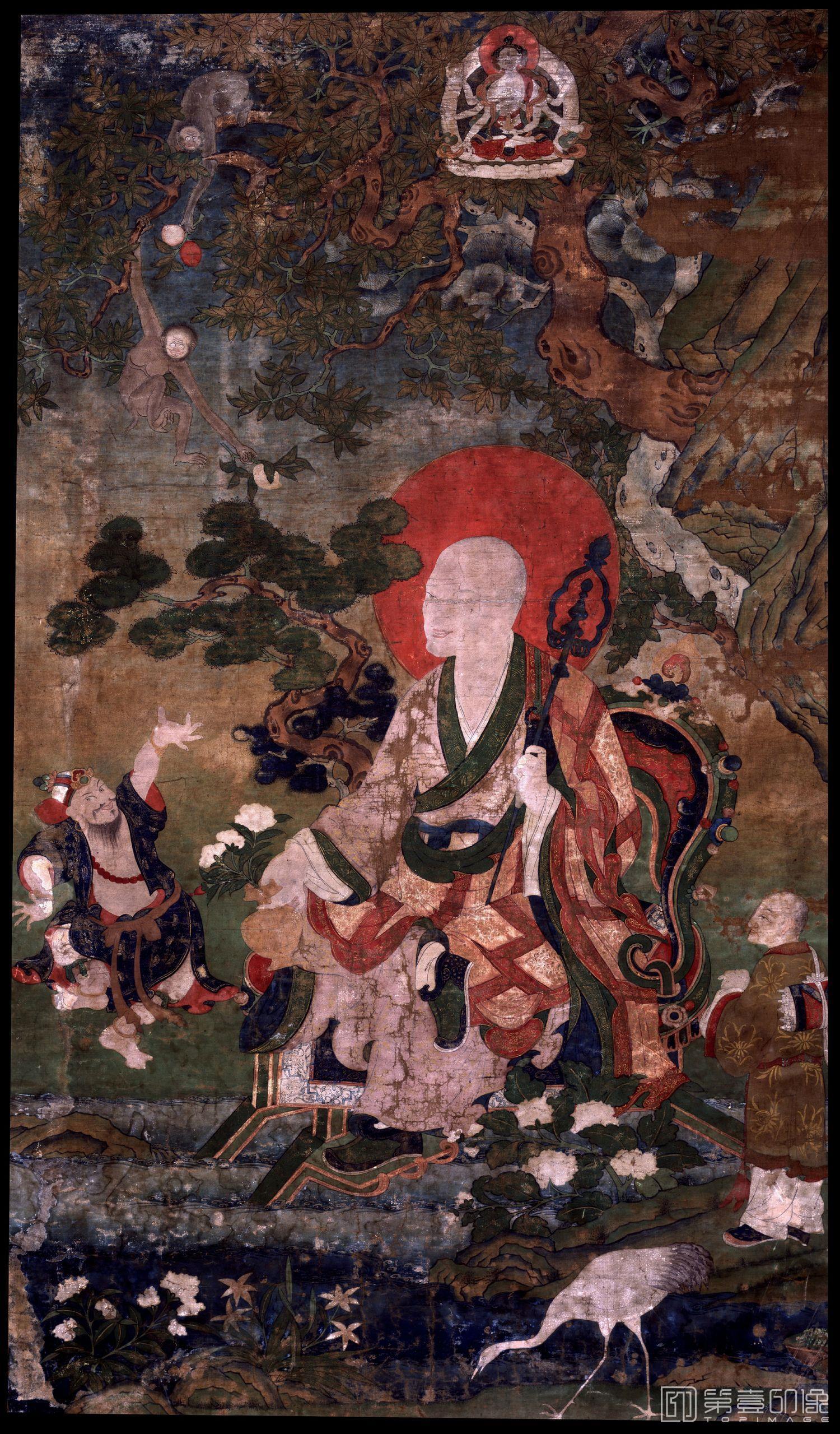 国画-罗汉Arhat (Buddhist Elder)16 Elders Nagasena