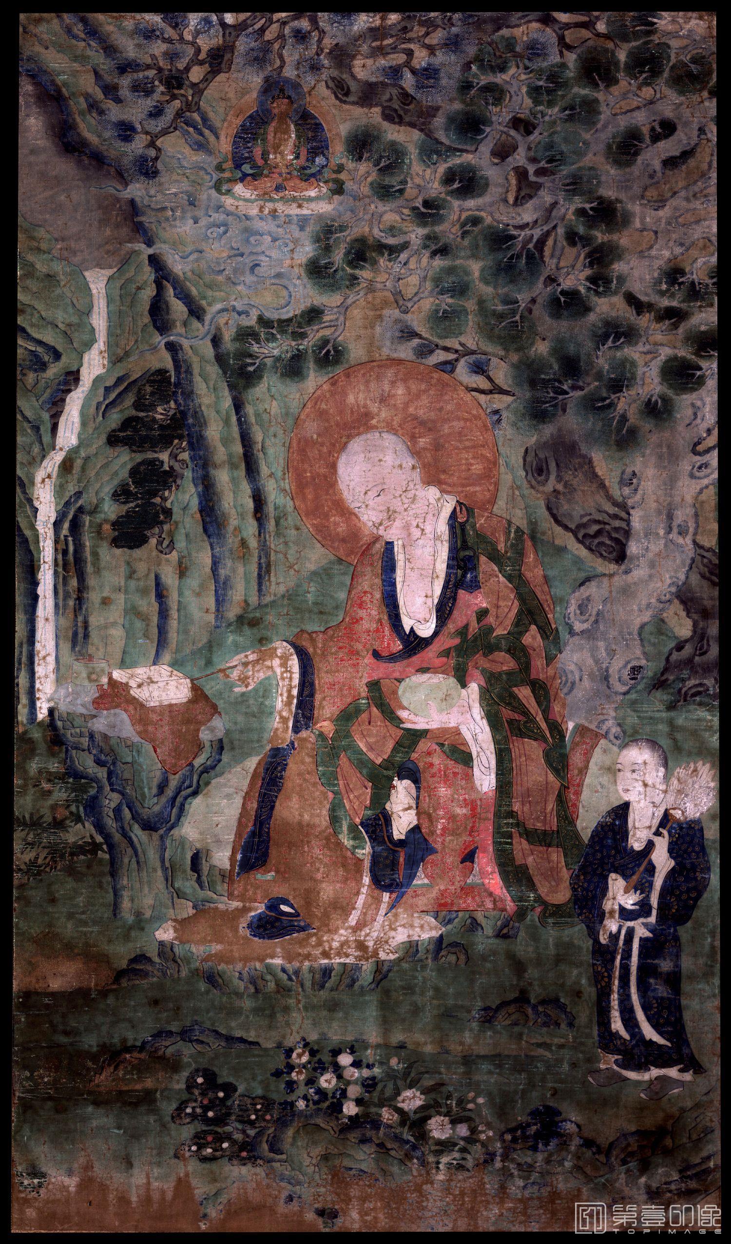 国画-罗汉Pindola Bharadvaja
