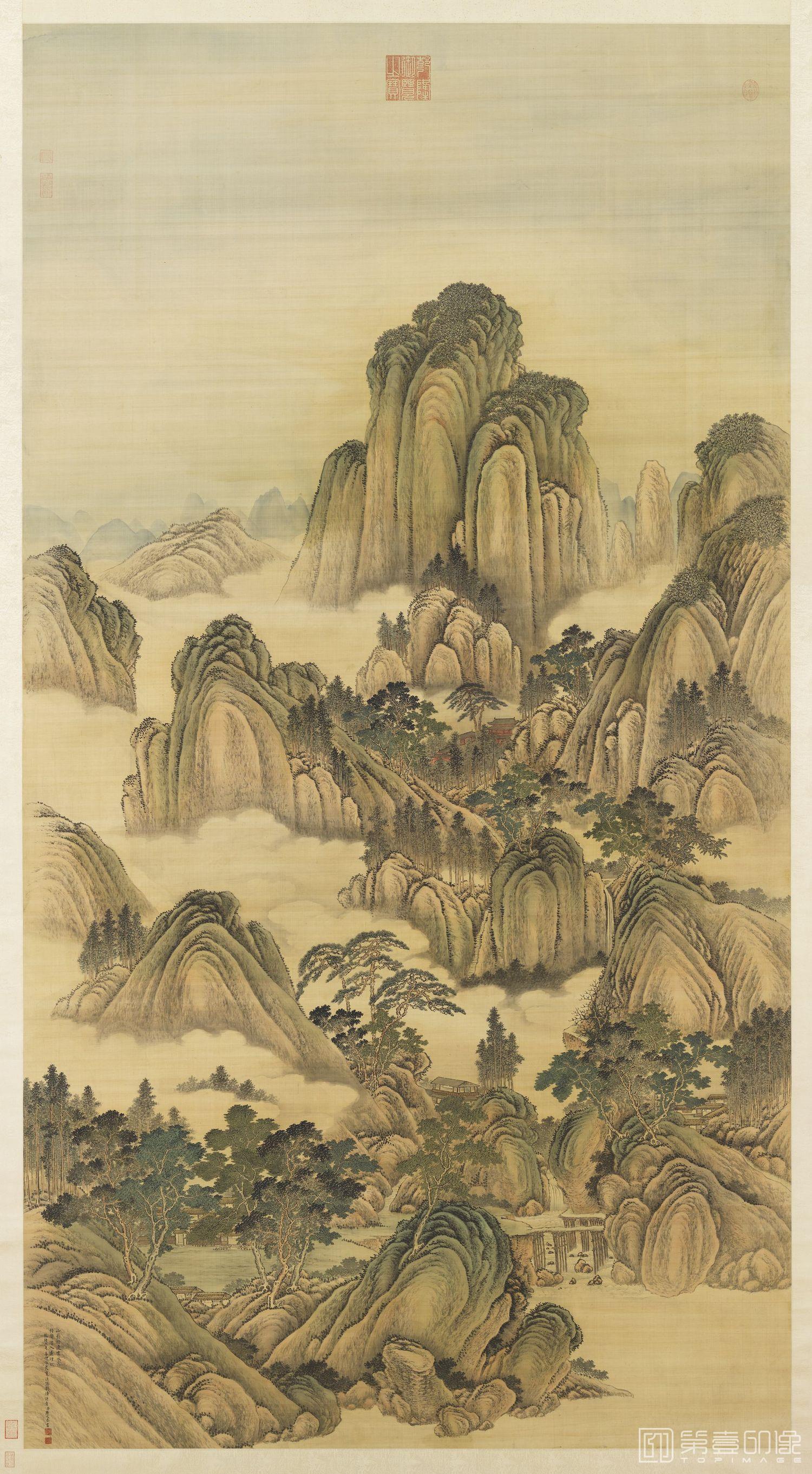 国画-仿范宽画幅轴-194