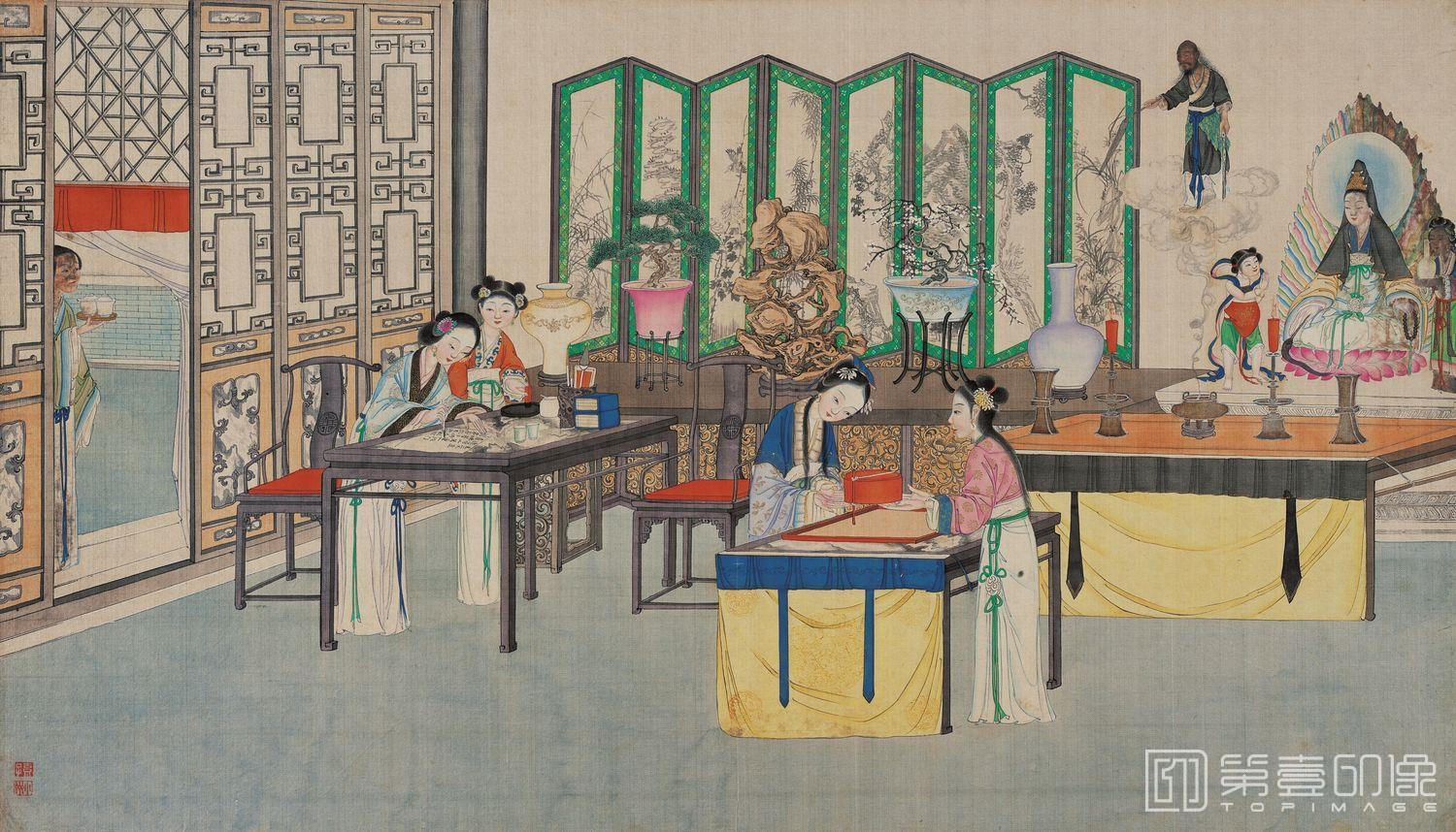 国画-红楼梦 (157)