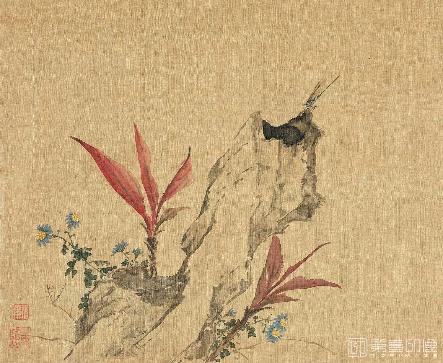 国画-花卉奇石册-十二开-11