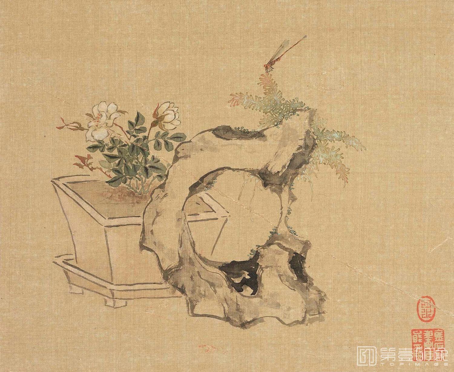 国画-花卉奇石册-十二开-2