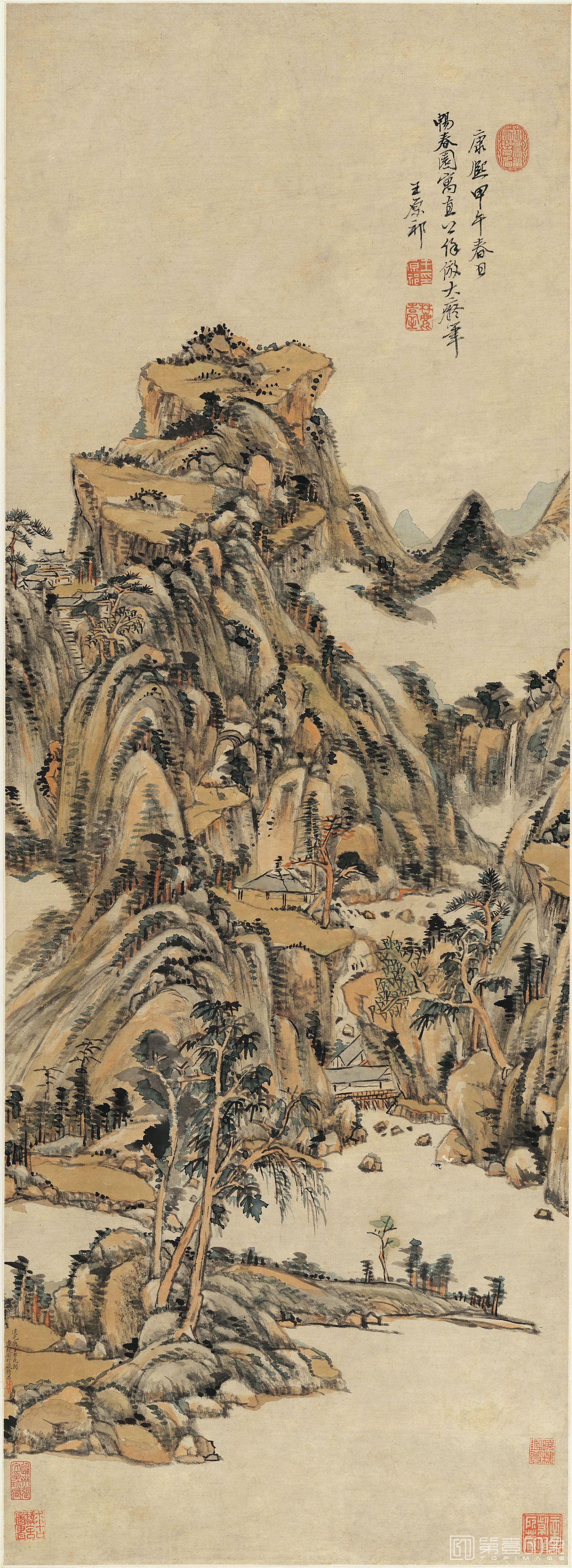 国画-仿大痴山水-35.9x98.2