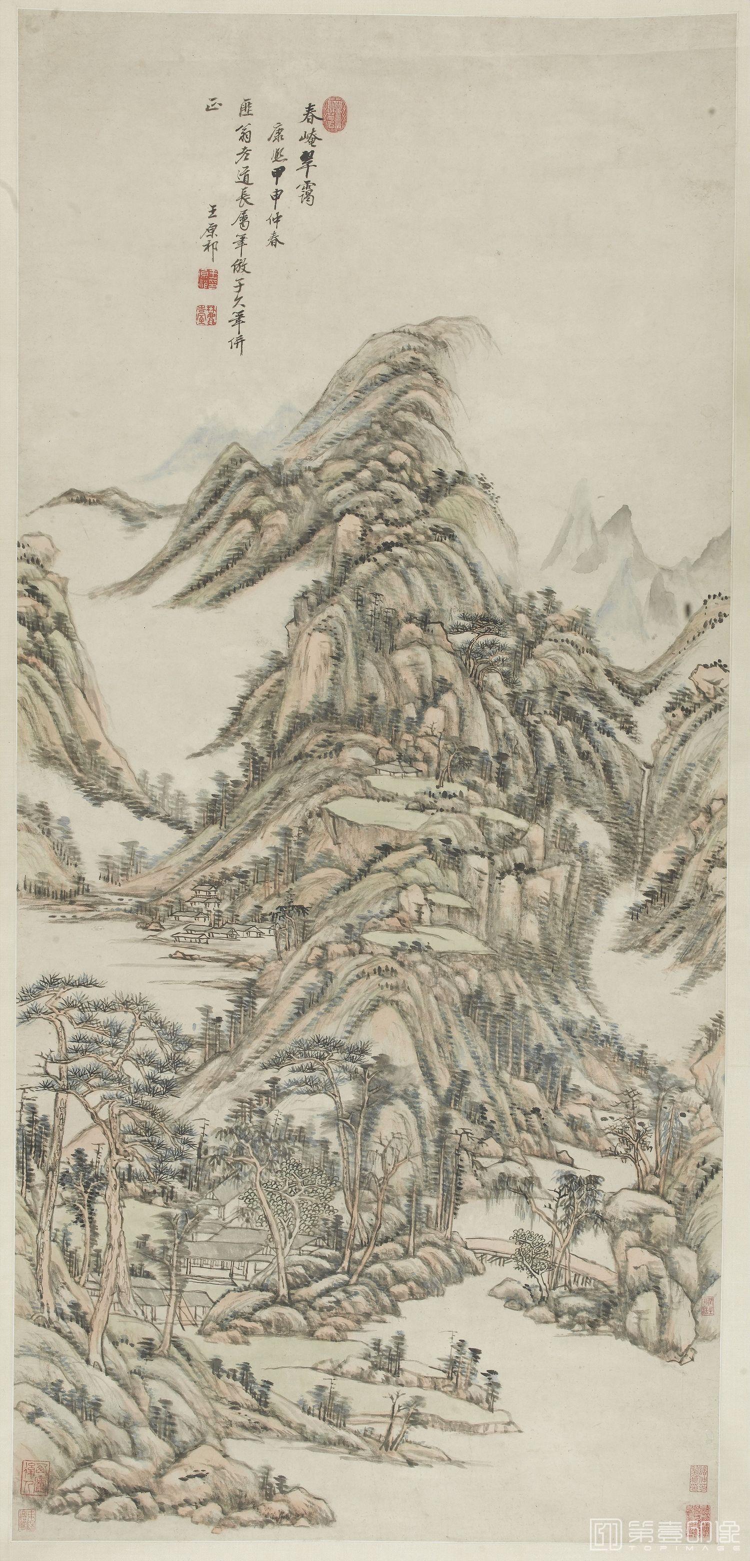 国画-春崦翠蔼