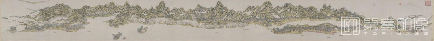 国画-西湖十景图卷