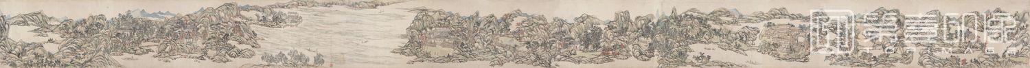 国画-辋川图卷-35.6×545.5