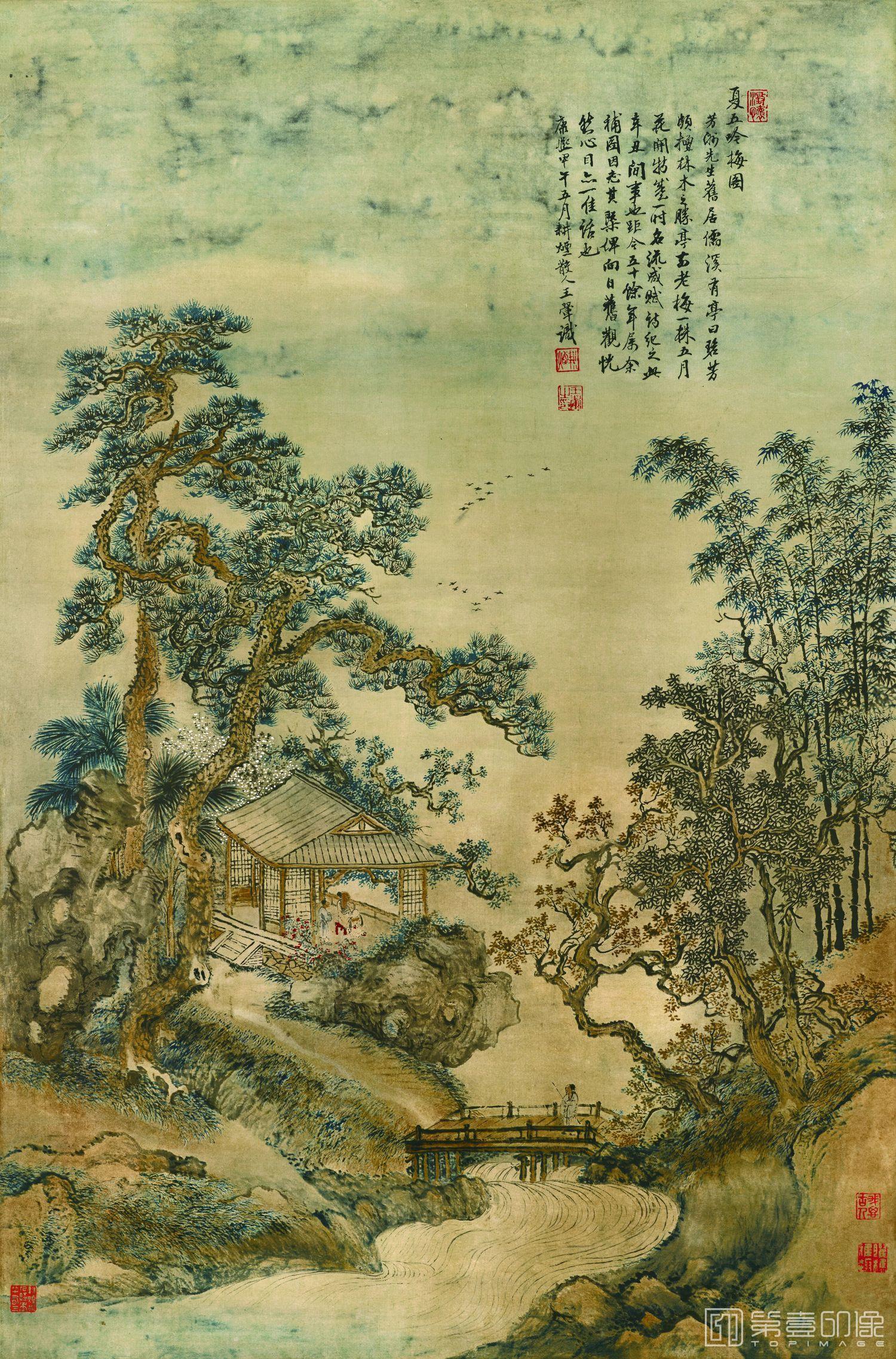 国画-夏五吟梅-60.1x90.7
