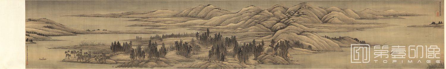 国画-夏景山口待渡图HD-319x50