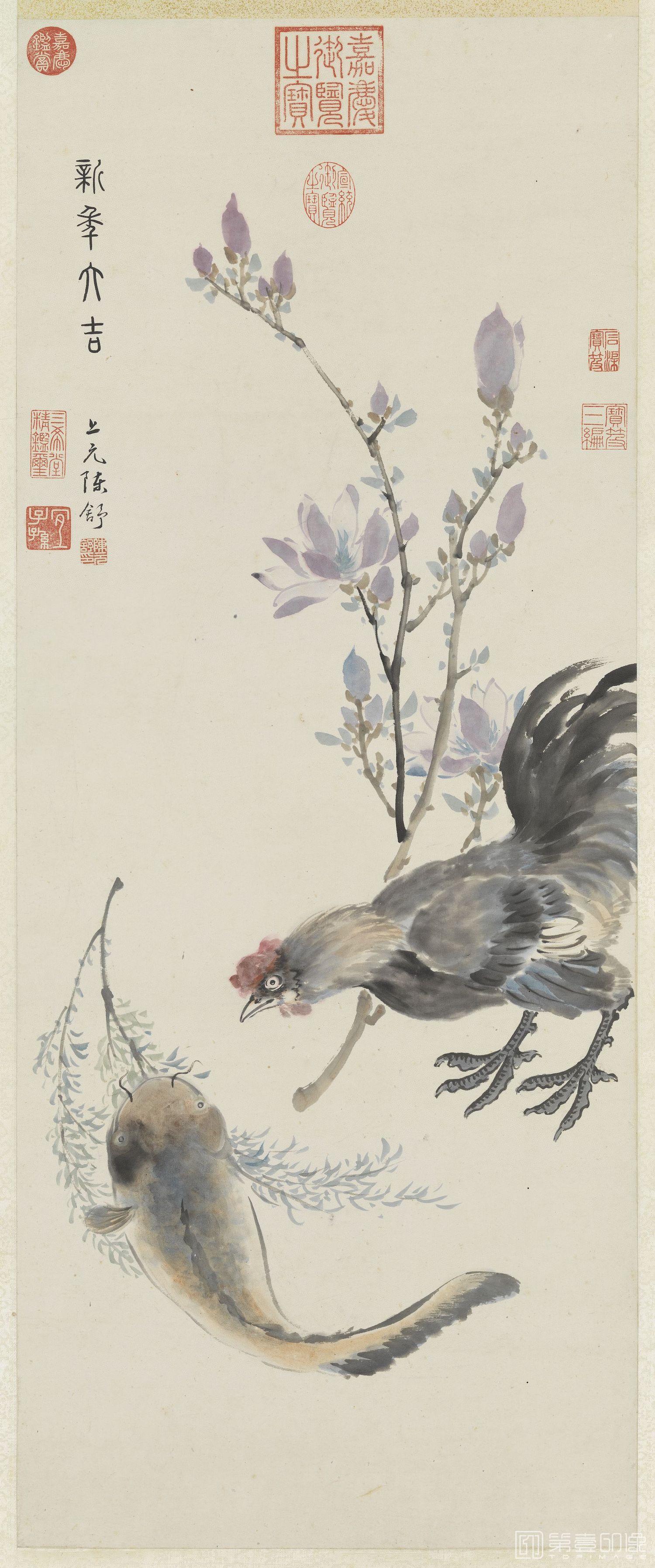 国画-新年大吉轴-299x61.7