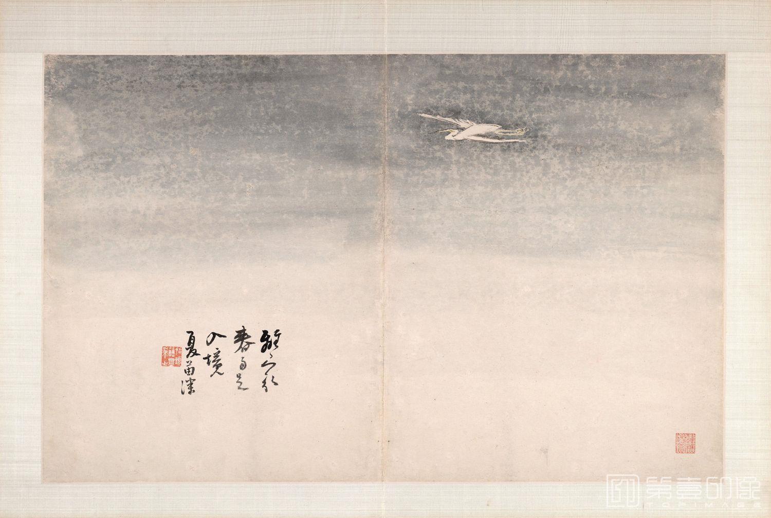 国画-指画-白鹭-35.88x57.31