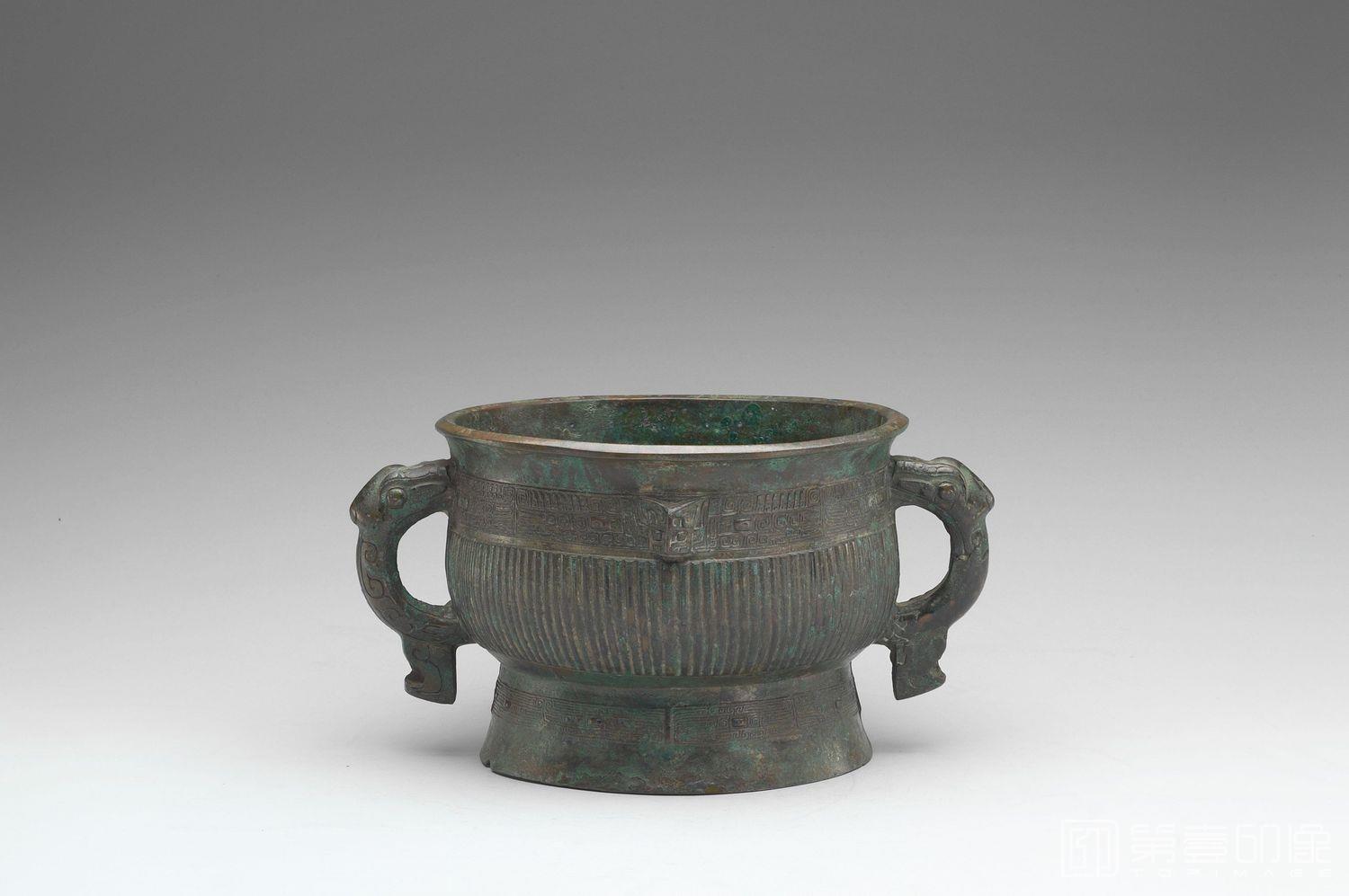摄影-兽面直纹簋-1-高12.5cm