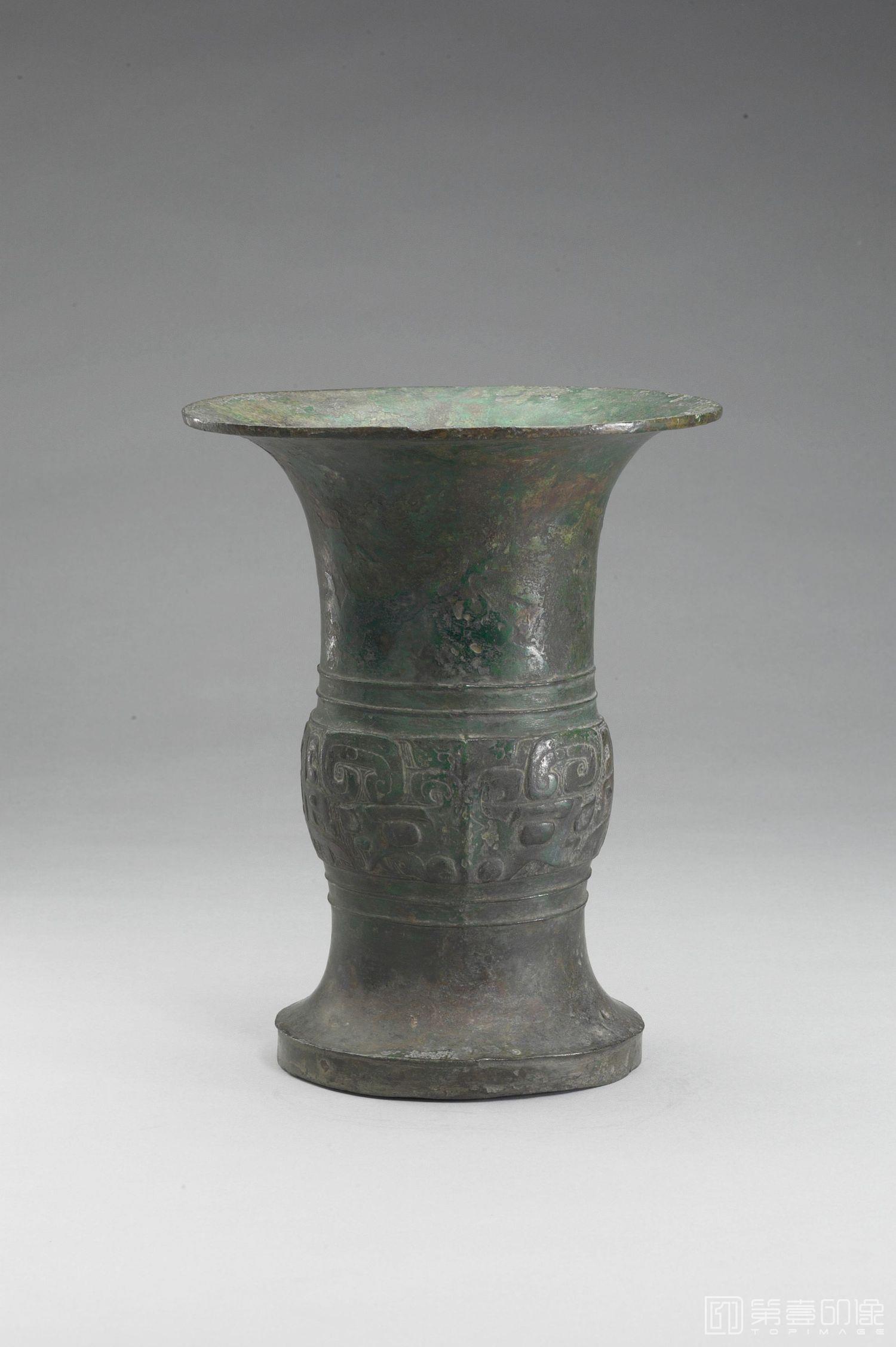 摄影-初兽面纹尊-宽20.4cm 高25cm