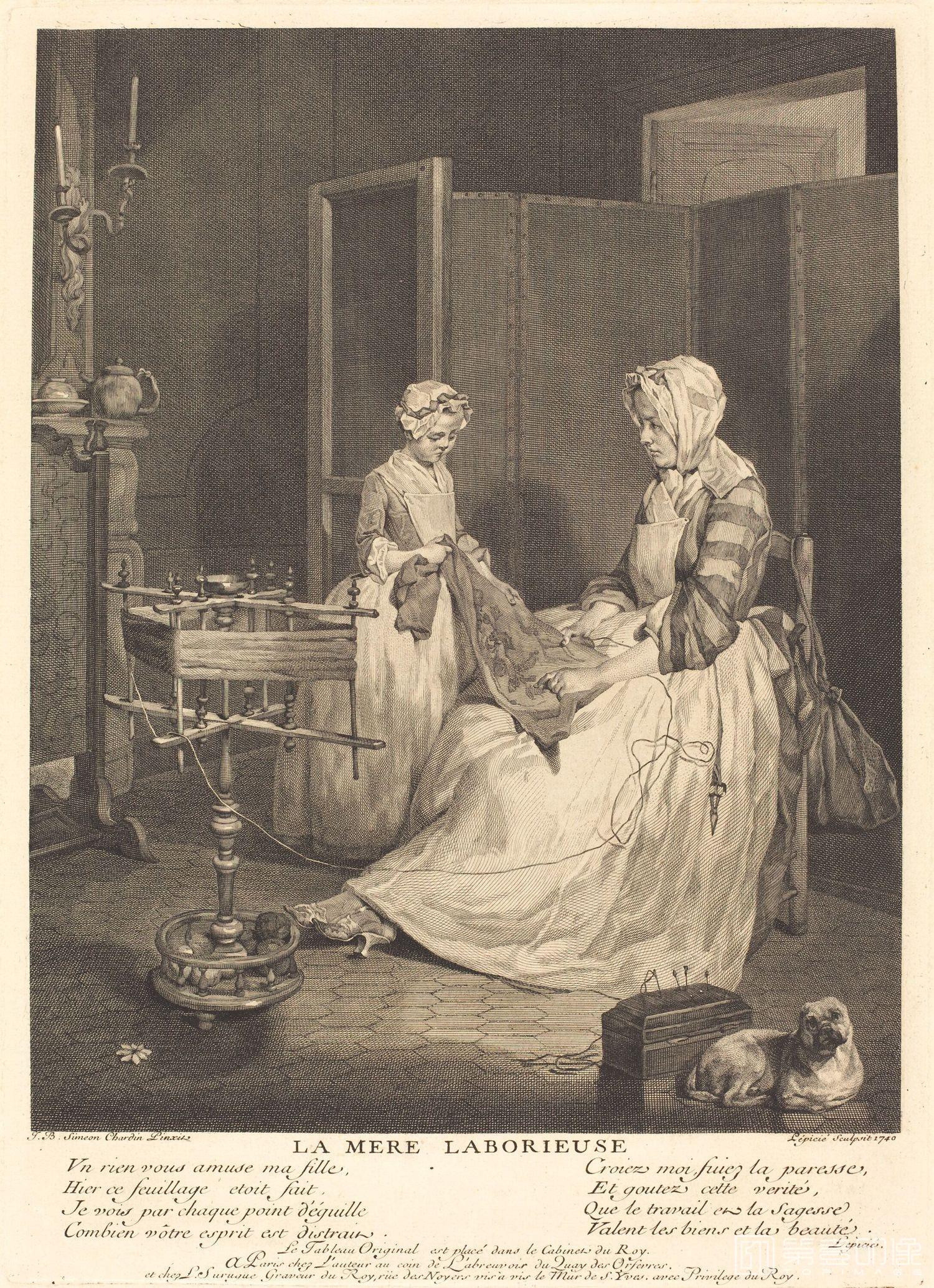 素描-西方-夏尔丹-素描手稿-Dawing of Chardin 12