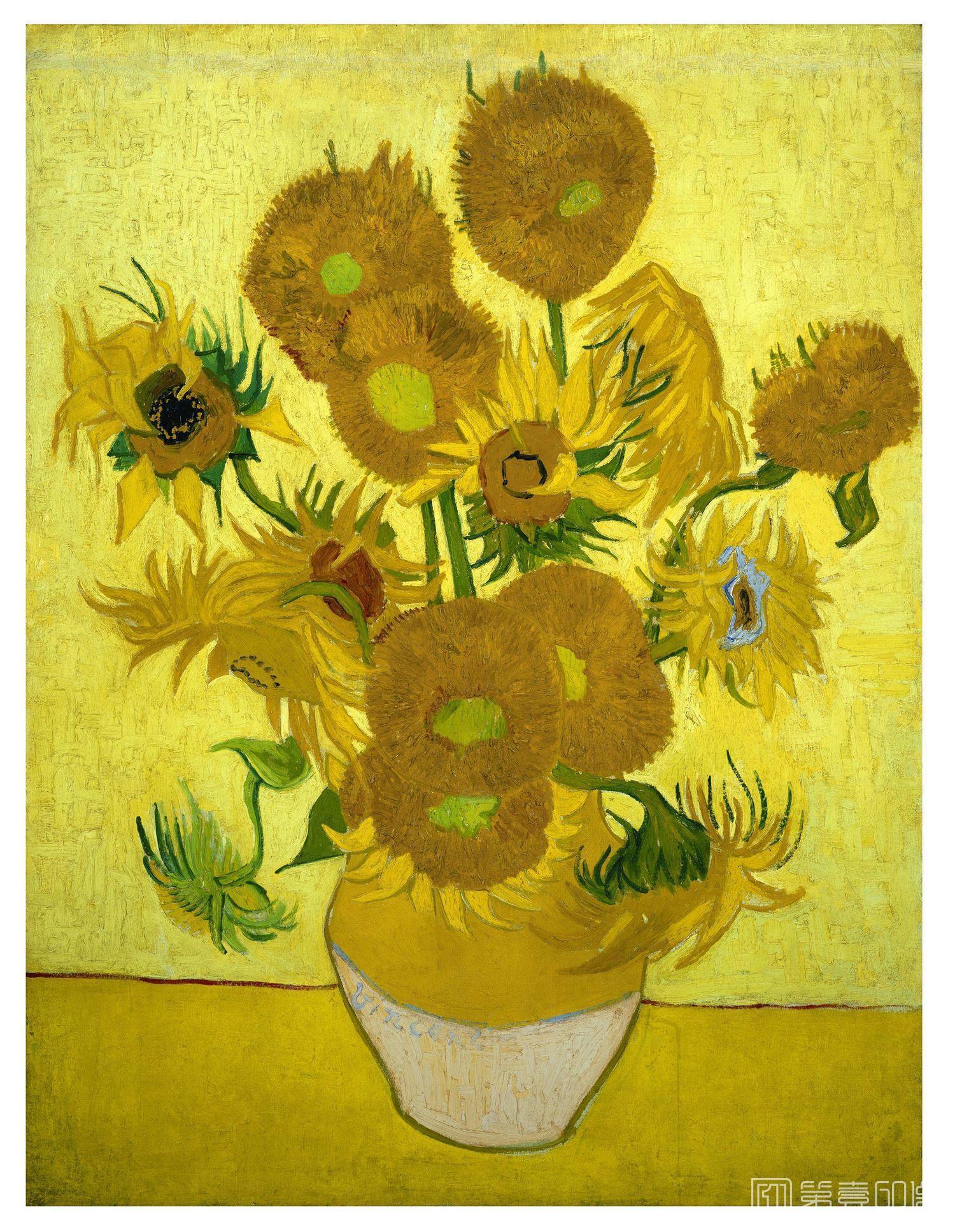 油画-西方-梵高-Sunflowers (January 1889 - 1889)