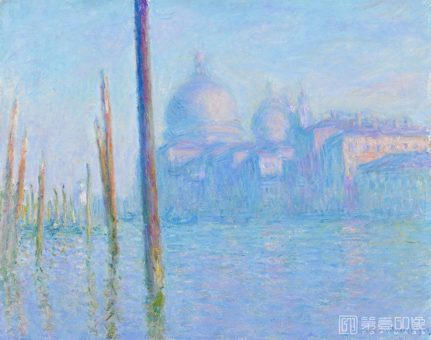 油画-西方-莫奈-The Great Canal, Venice, 1908