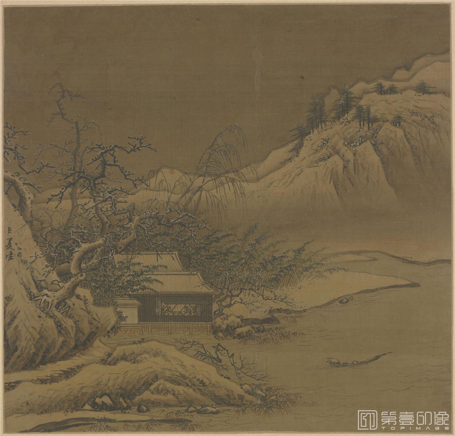 国画-雪堂客话图57x60