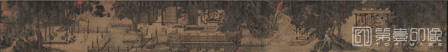 国画-会昌九老图 纸本 30.7x238