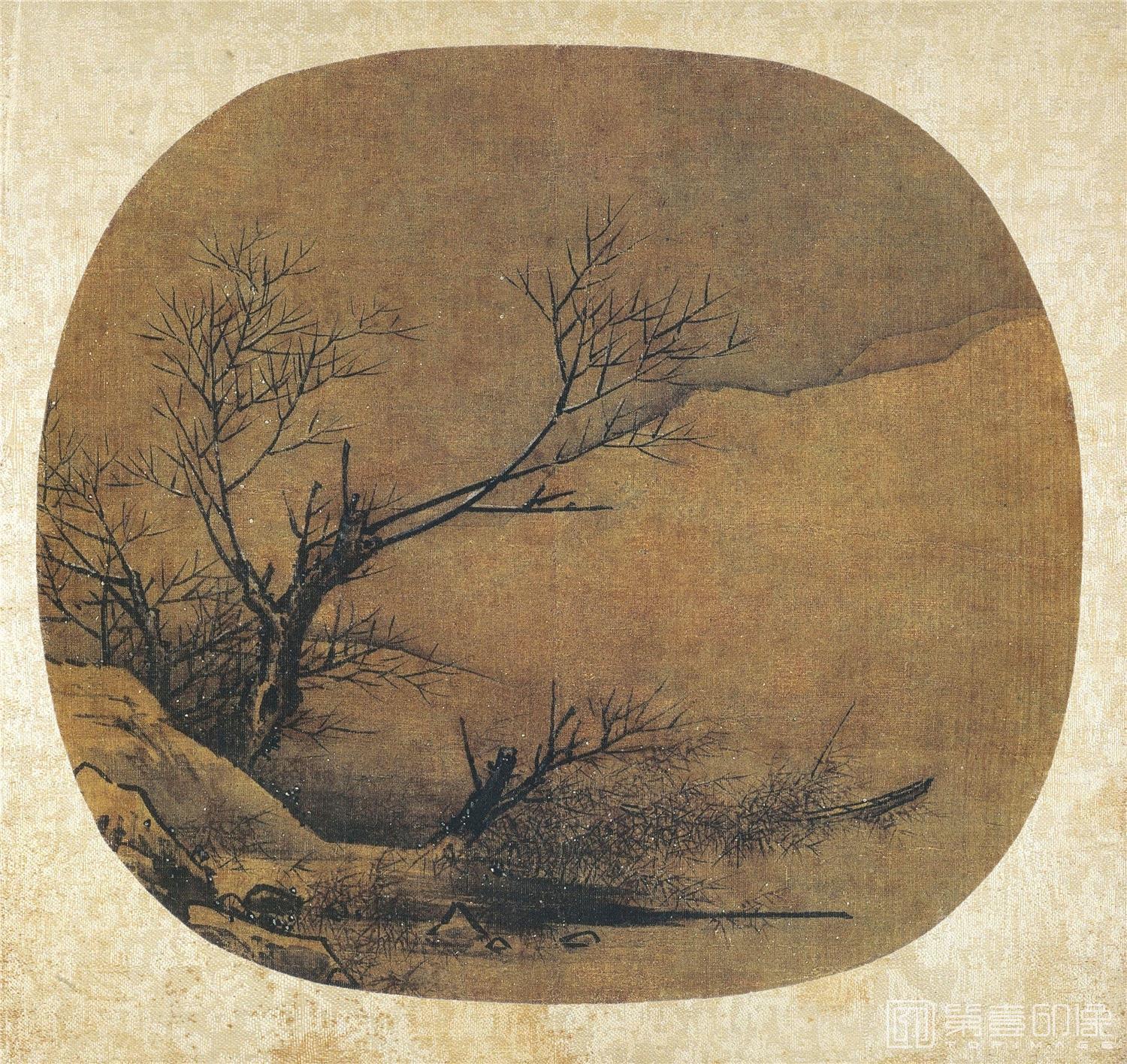 国画-雪景山水页25x27日本私人藏
