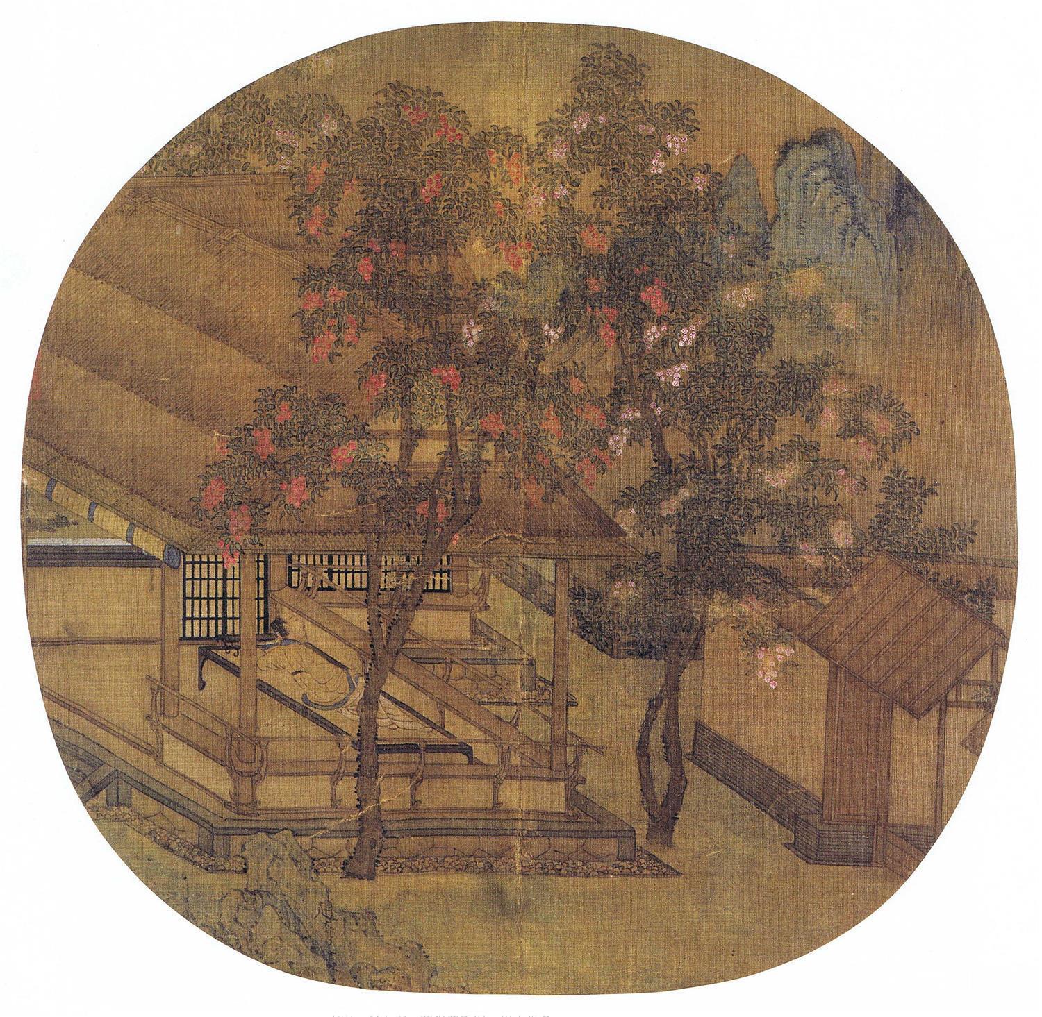 国画-薇亭小憩图28x28
