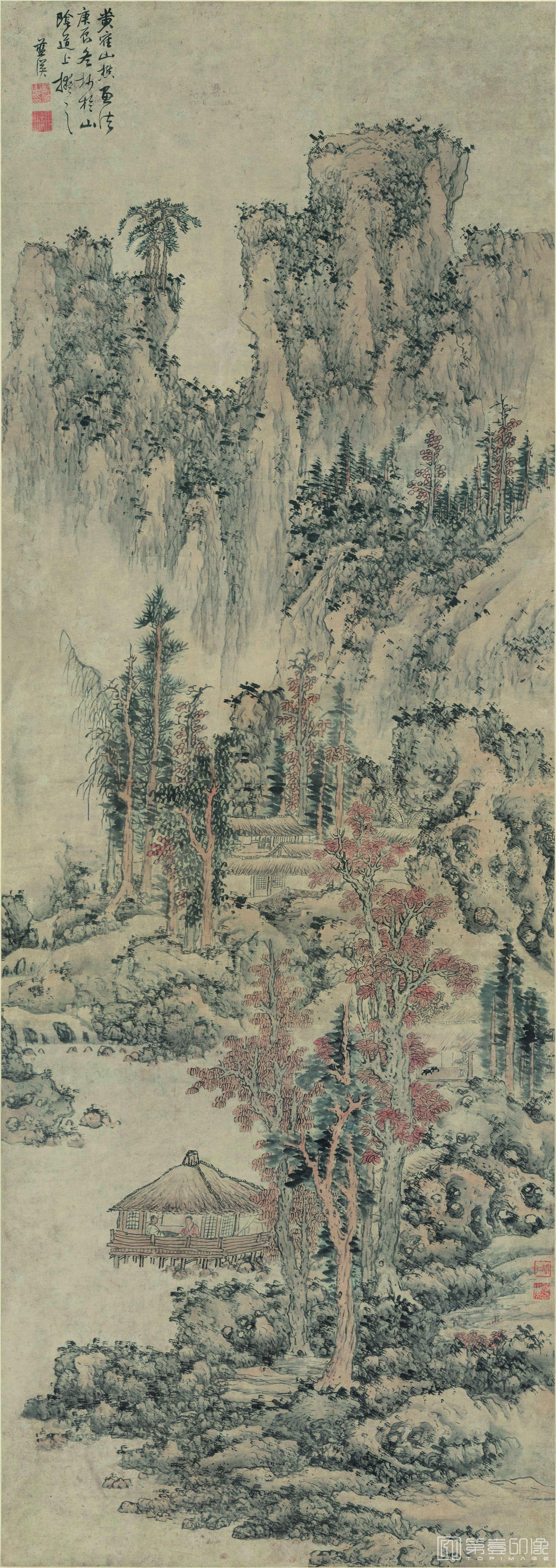 国画-仿黄鹤山樵山水 纸本 76.5x215.6