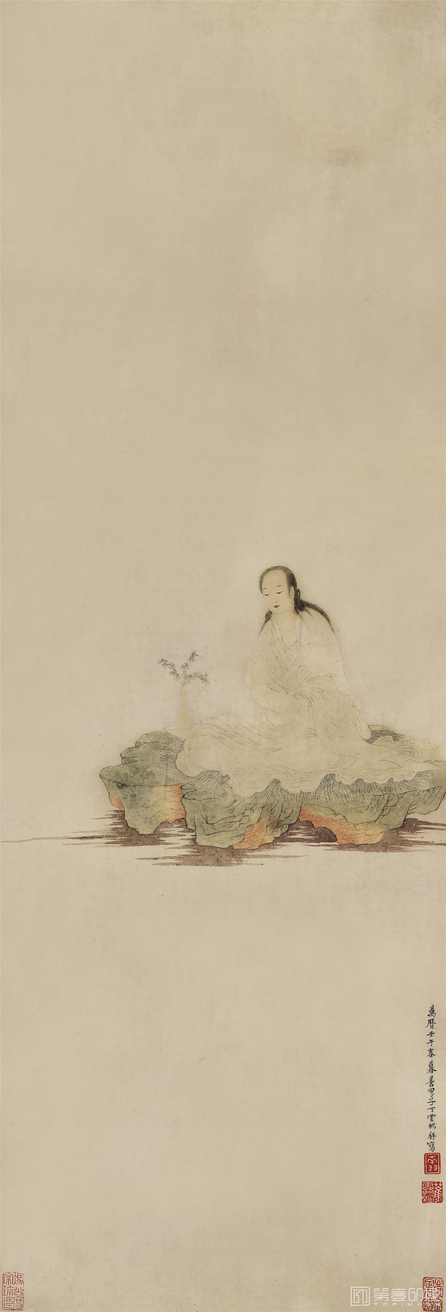 国画-观音97x33