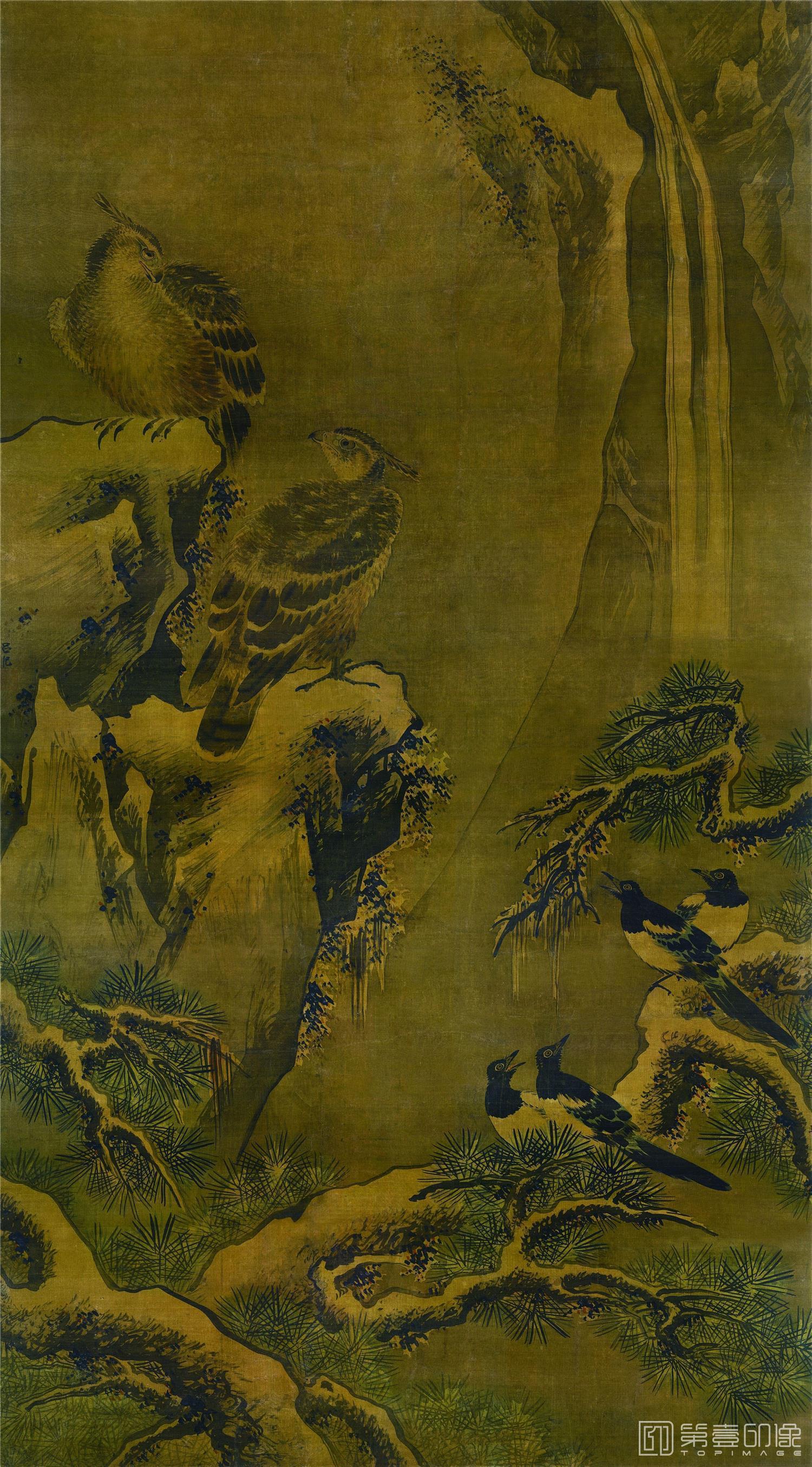 国画-四喜图 (立轴)纸本93x51