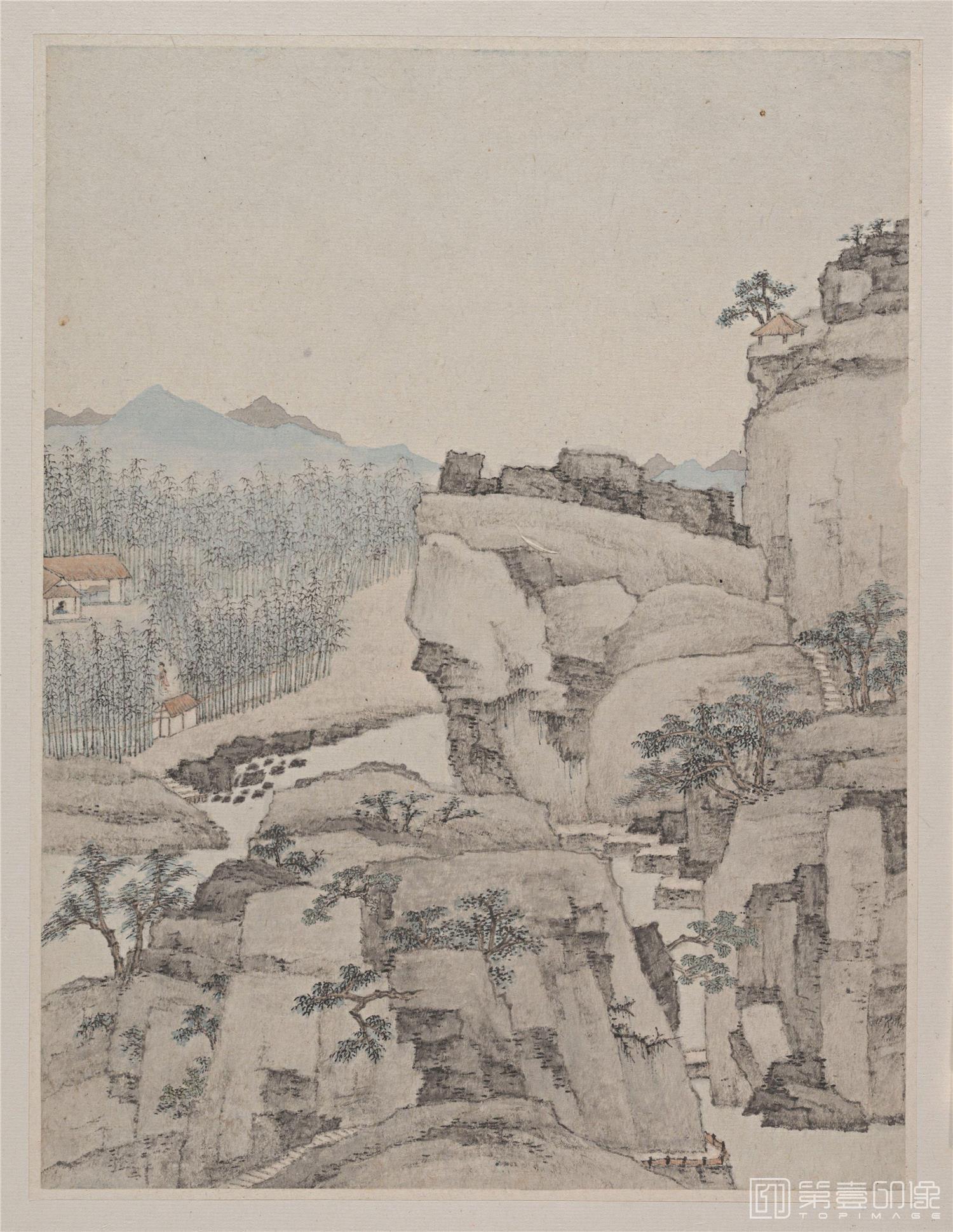 国画-山水图轴67×52