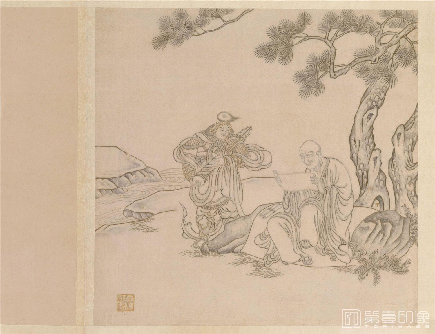 国画-顾绣十六应真册-002